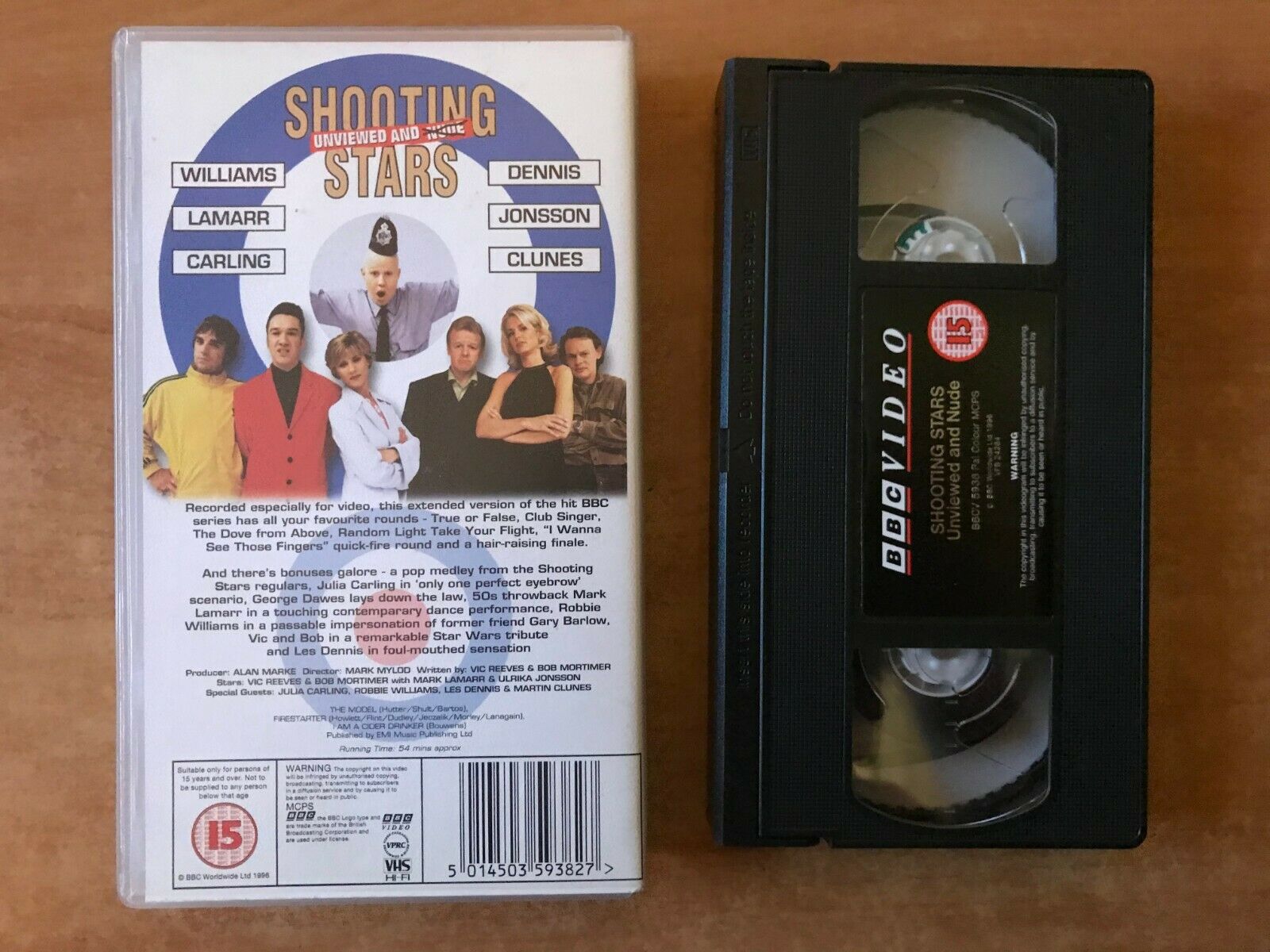 Shooting Stars: Unviewed And Nude - Hit BBC Series - Celebrity Quiz - Pal VHS-