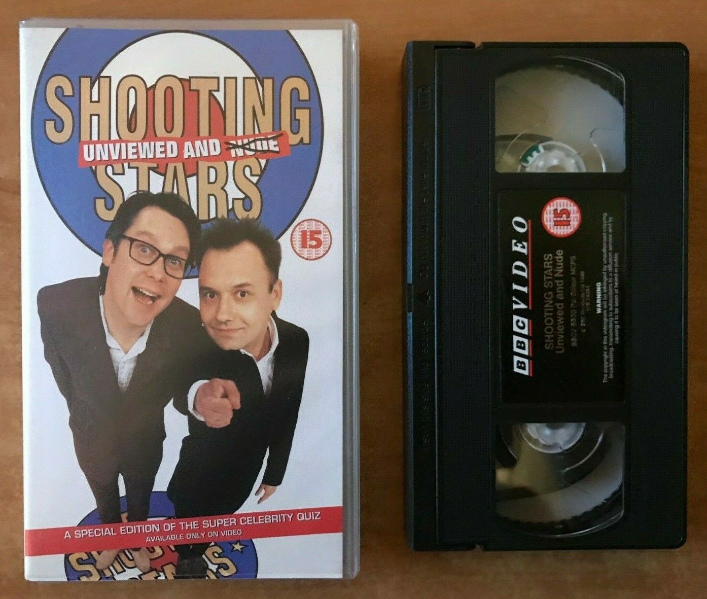 Shooting Stars: Unviewed And Nude - Hit BBC Series - Celebrity Quiz - Pal VHS-