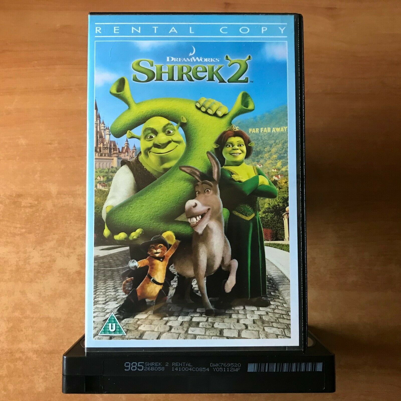 Shrek 2 (2004): Animated - Fairy Tale [Large Box] Rental - Children's - Pal VHS-