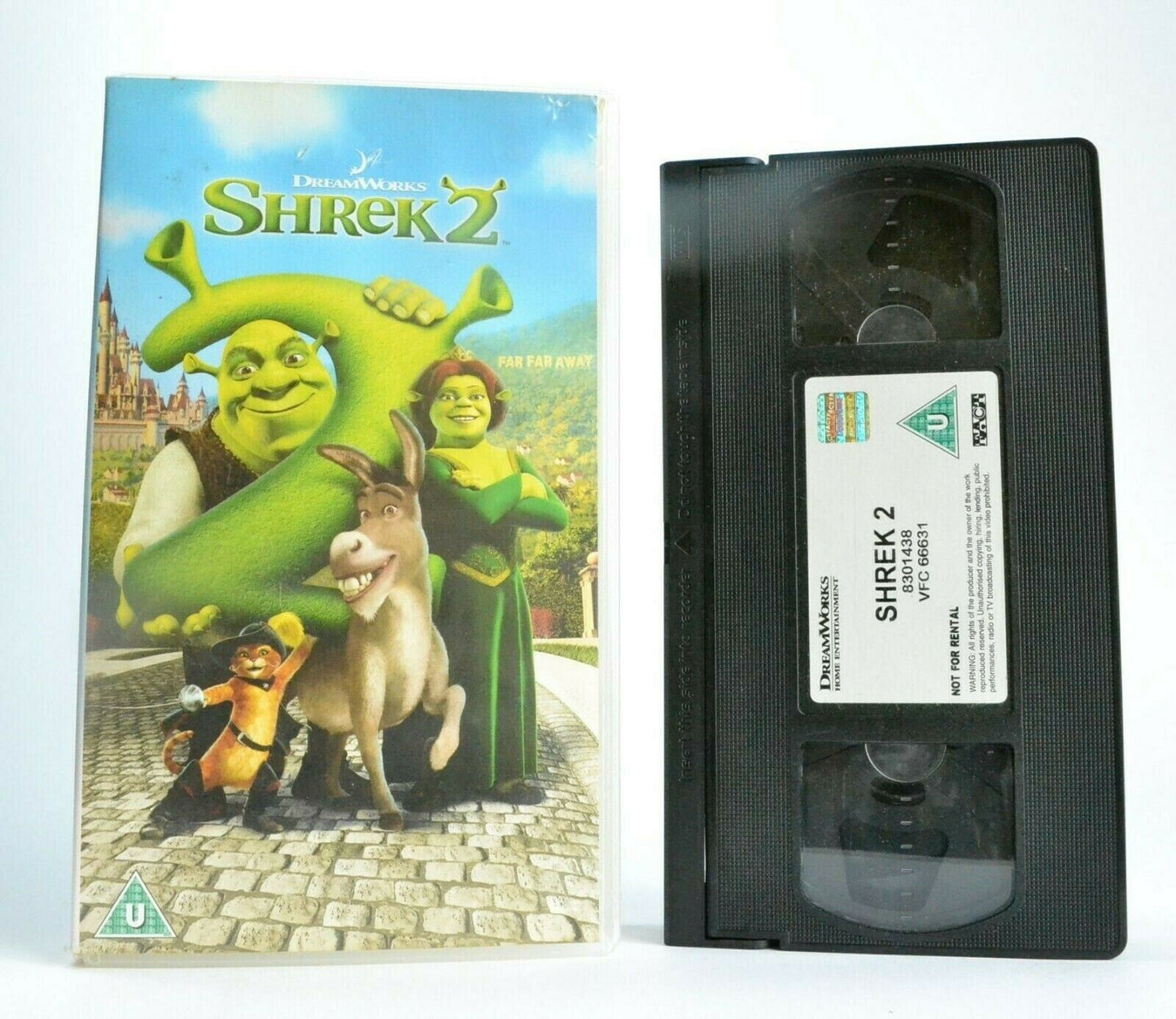 Shrek 2 (2004): Everyone's Favourite Hero - Animated - Mike Myers - Kids - VHS-