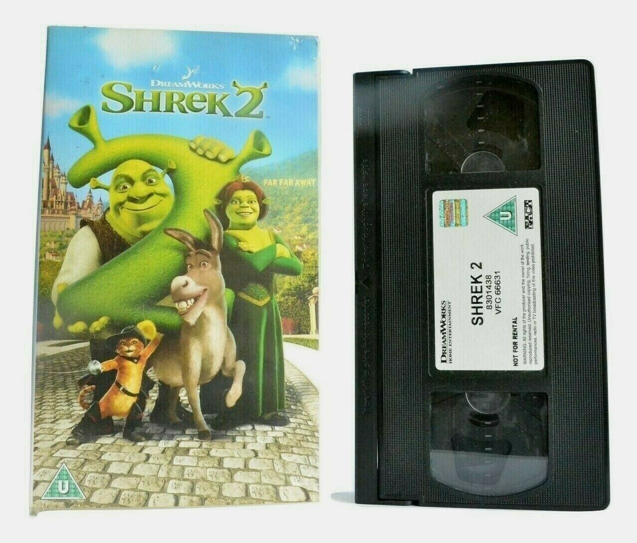 Shrek 2 (2004): Everyone's Favourite Hero - Animated - Mike Myers - Kids - VHS-