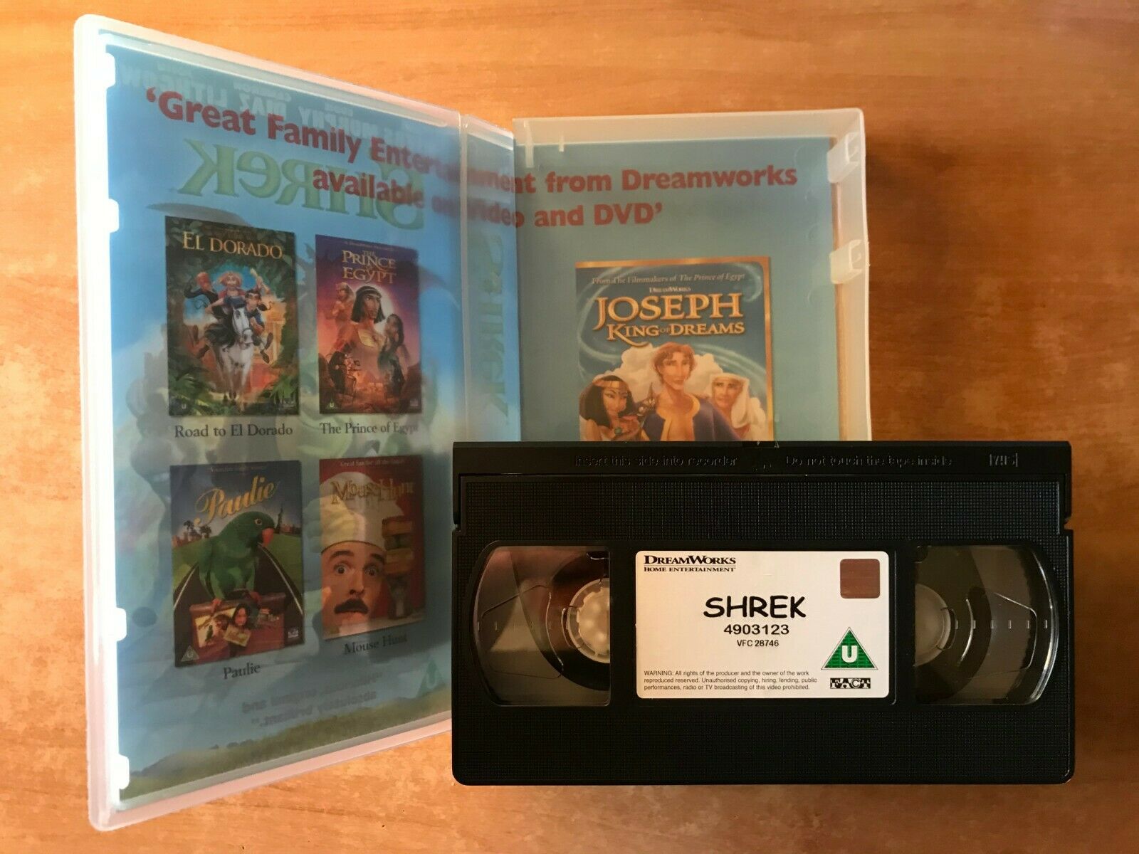 Shrek (2001): Greatest Fairy Tale - Animated - Mike Myers - Children's - Pal VHS-