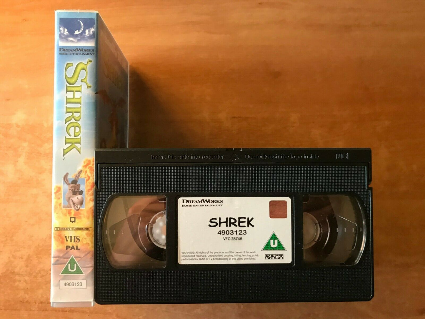 Shrek (2001): Greatest Fairy Tale - Animated - Mike Myers - Children's - Pal VHS-