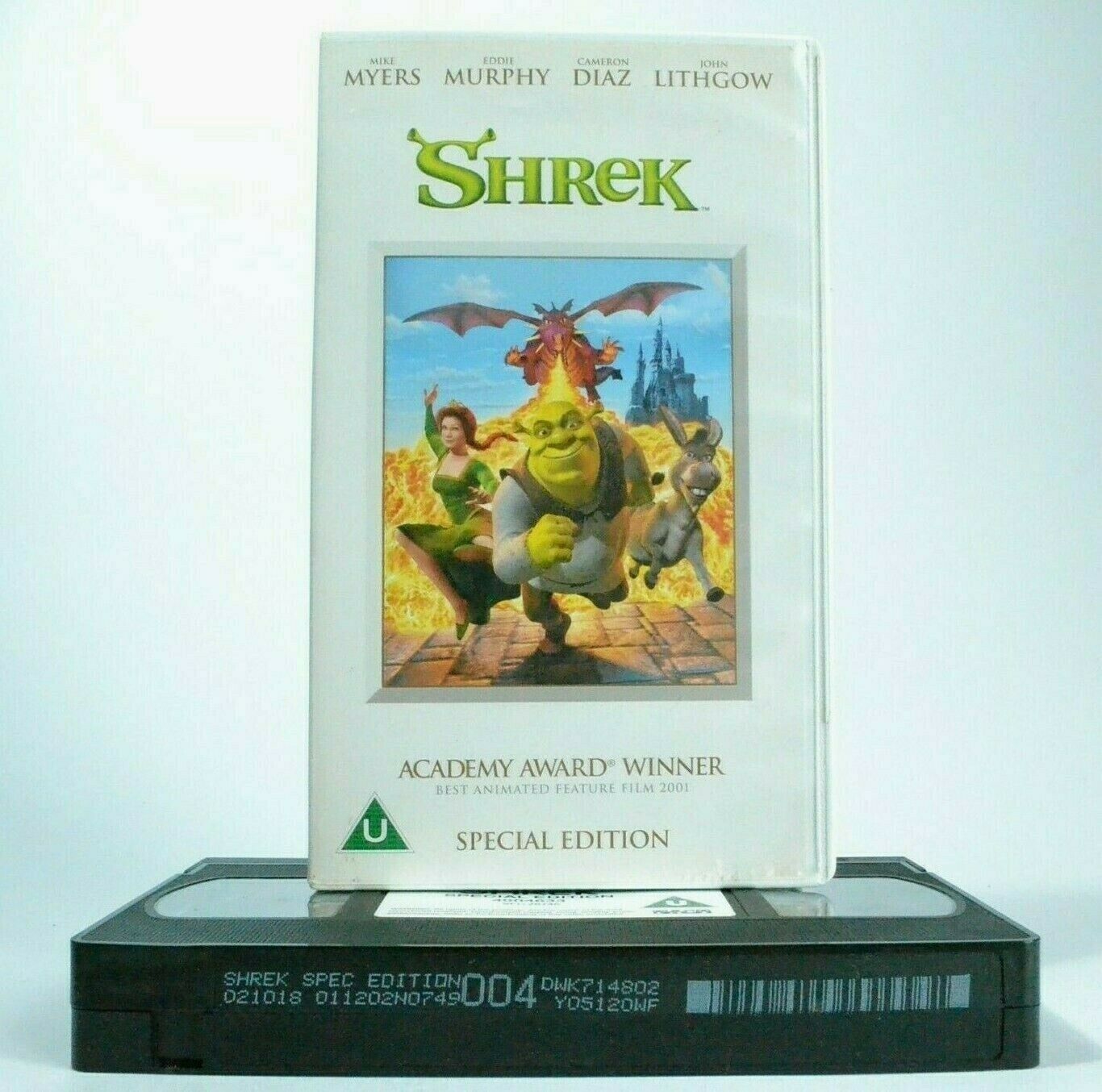 Shrek: Special Edition - Computer Animated - Mike Myers/Cameron Diaz - Pal VHS-