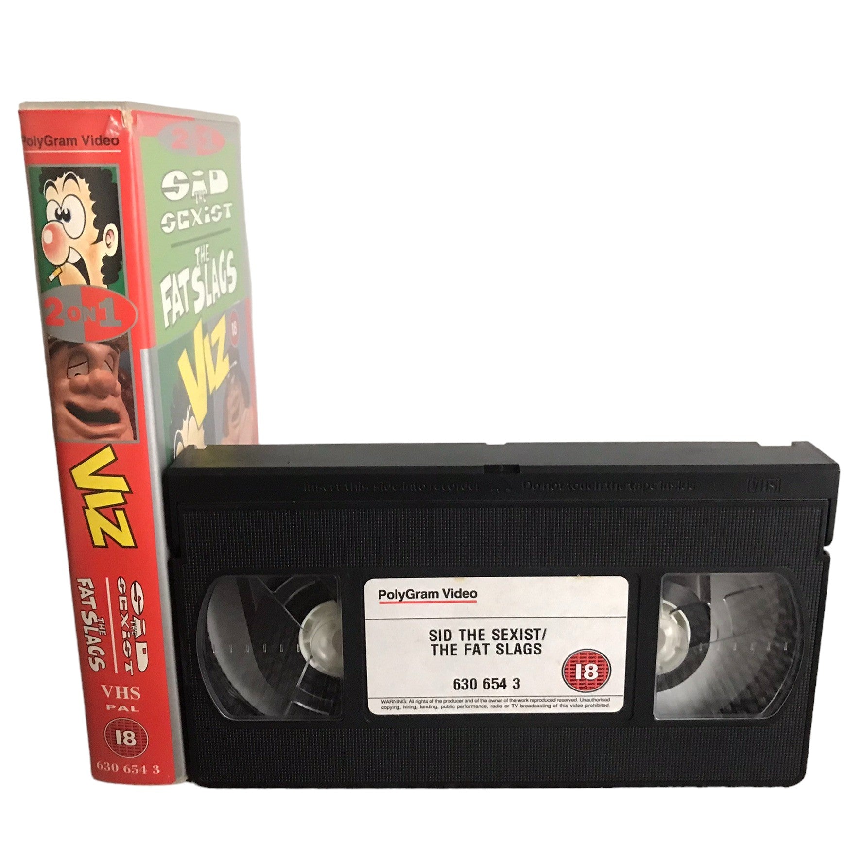 Sid the Sexist - The Fat Slags VIZ - Polygram Video - Comedy - Pal - VHS-