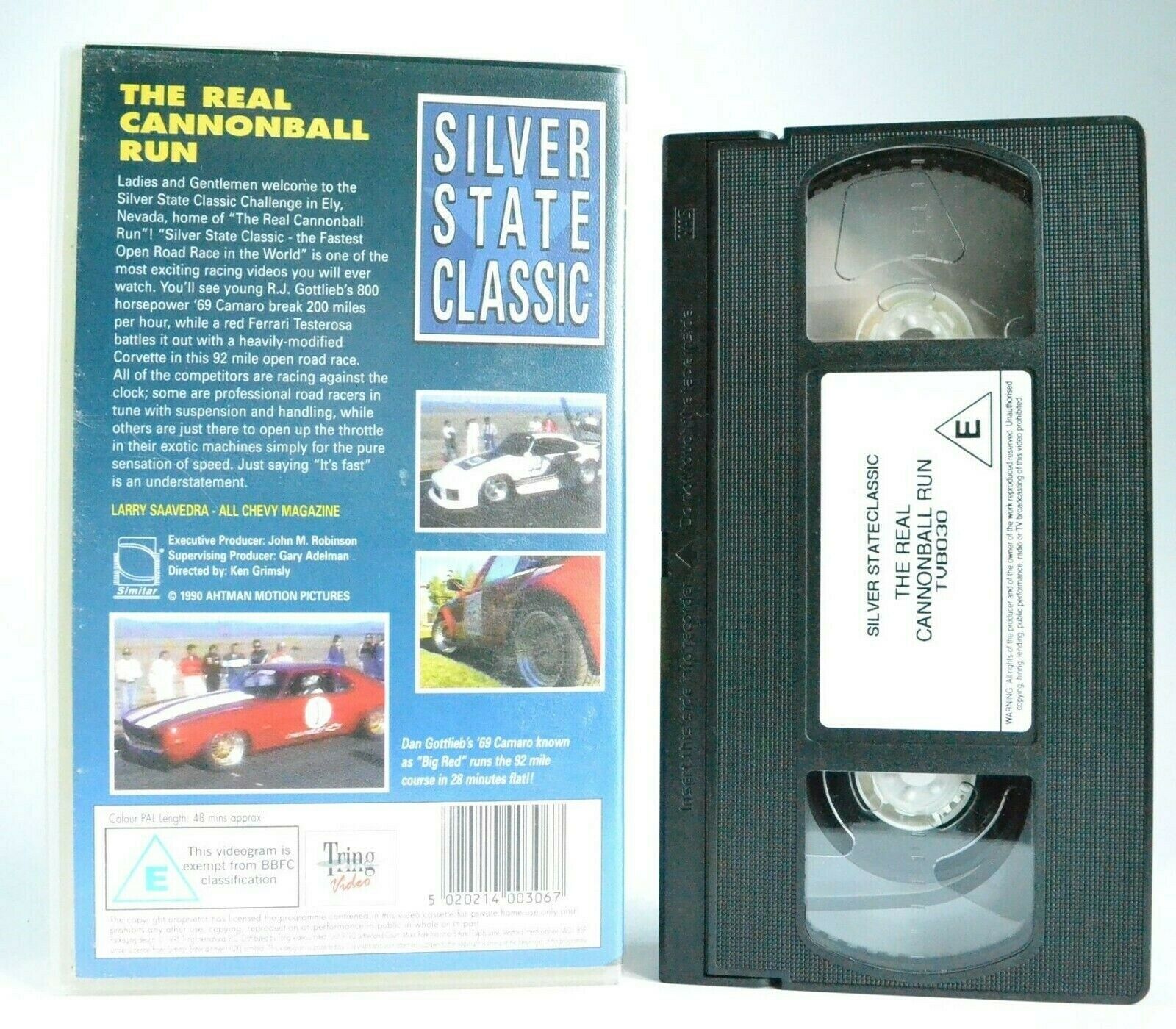 Silver State Classic: The Real Cannonball Run - Fastest Open Road Race - Pal VHS-