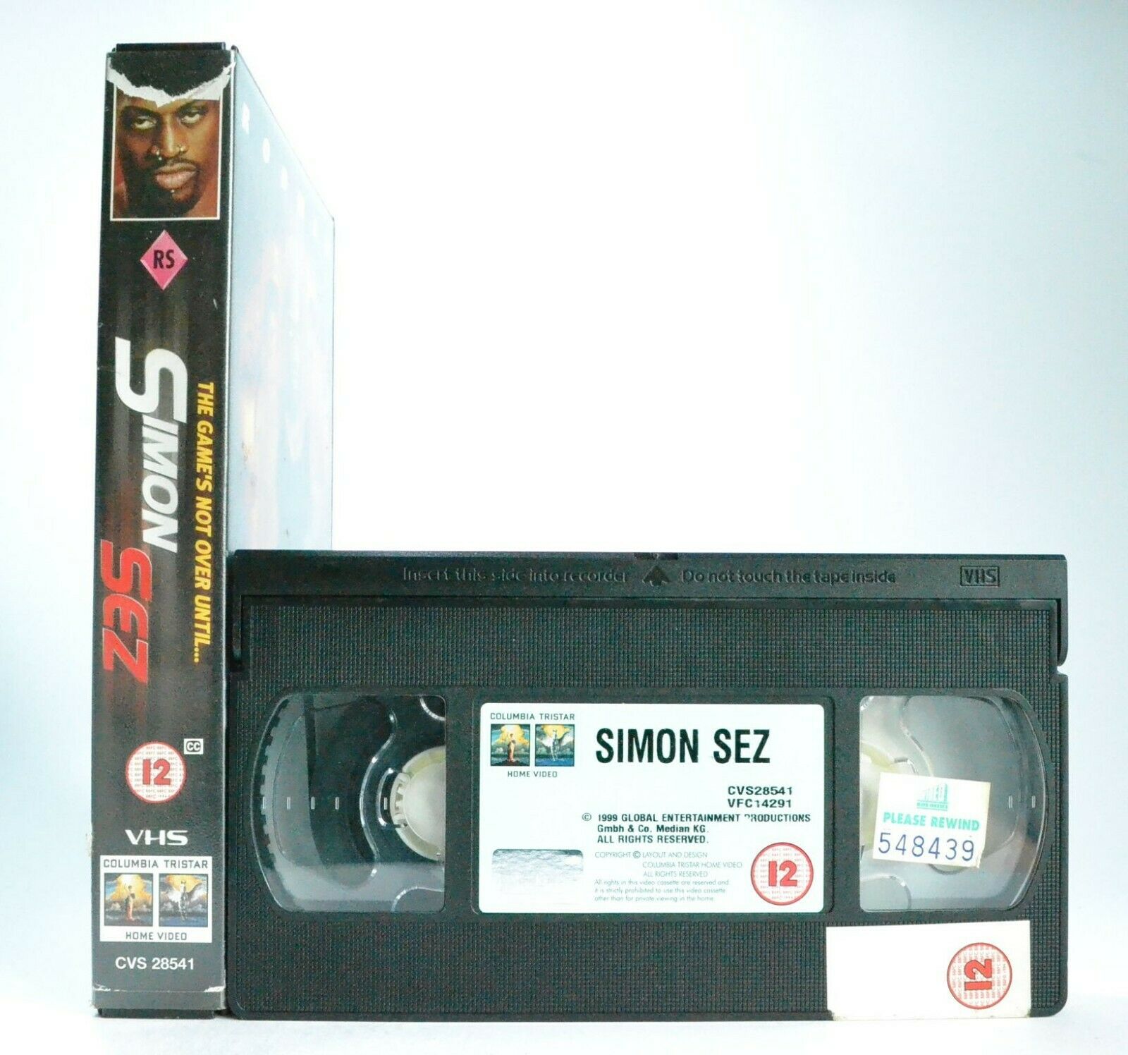 Simon Sez: Columbia (1999) - Action - Large Box - Ex-Rental - D.Rodman - Pal VHS-