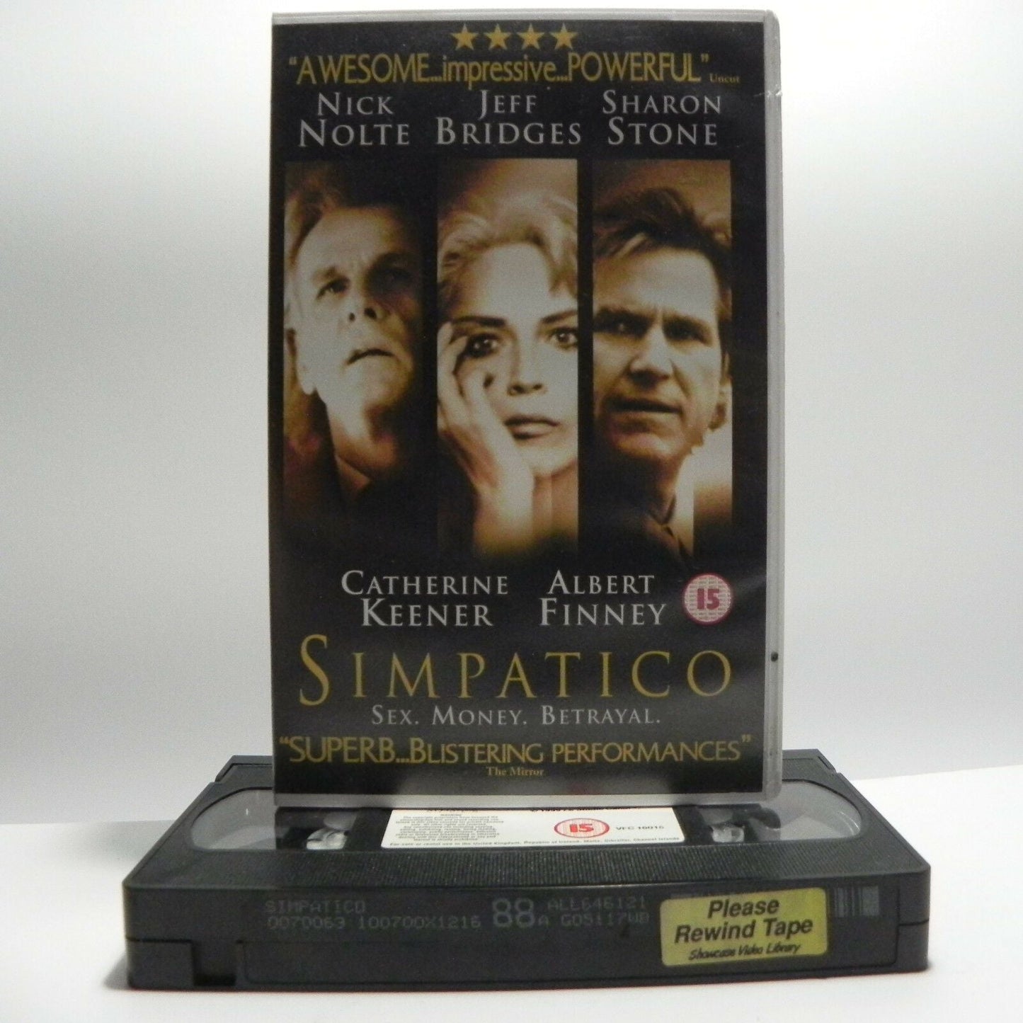 Simpatico: (1999) Thriller - Large Box - Ex-Rental - J.Bridges/S.Stone - Pal VHS-