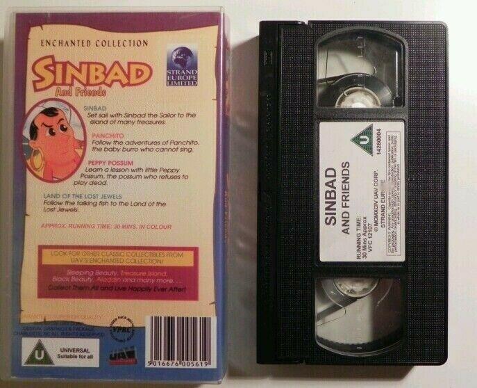 Sinbad And Friends - Animated - Panchito - Peppy Possum - Children's - Pal VHS-