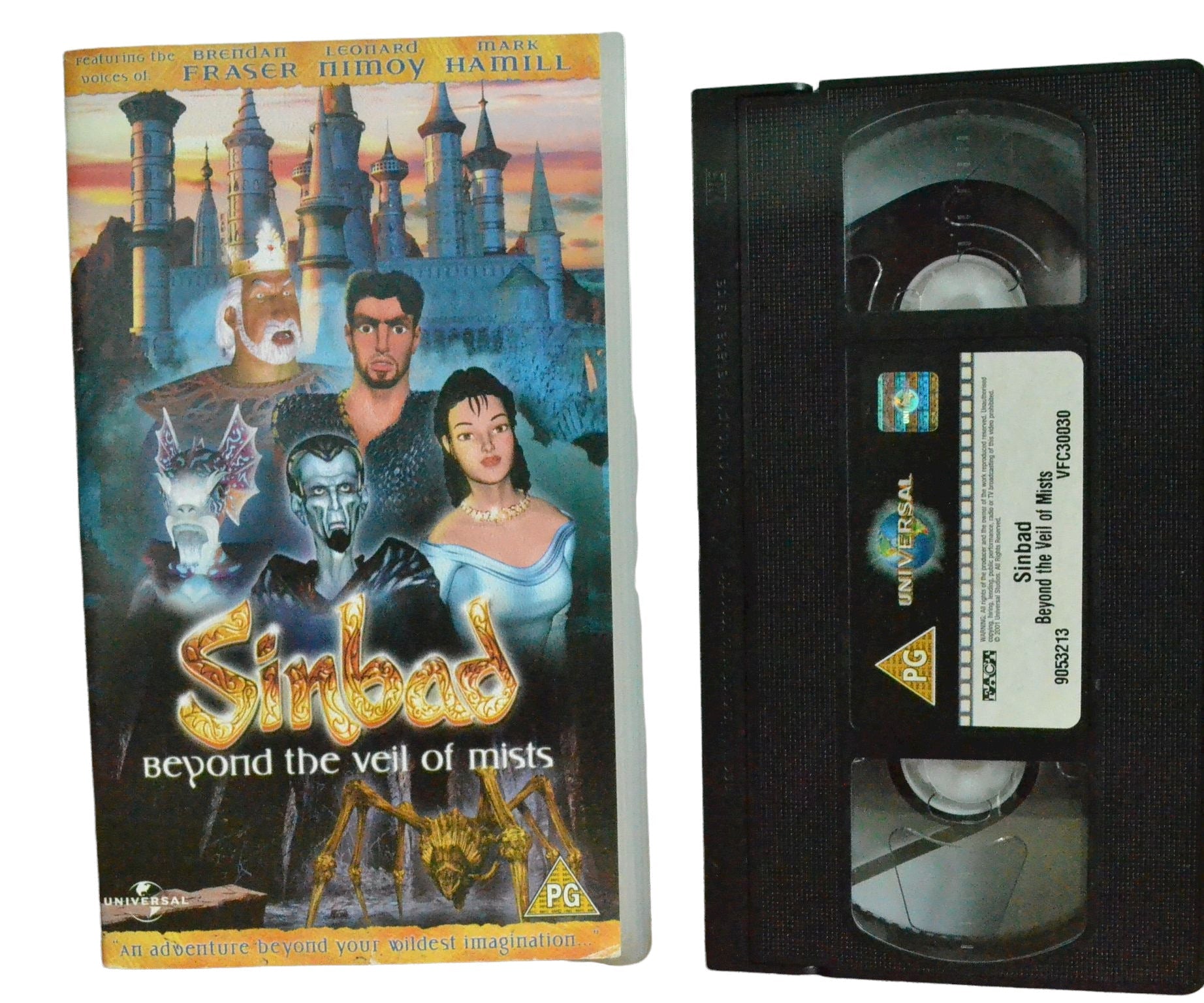 Sinbad - Beyond the Veil of Mists - Alice Amter - Universal - Children's - Pal VHS-