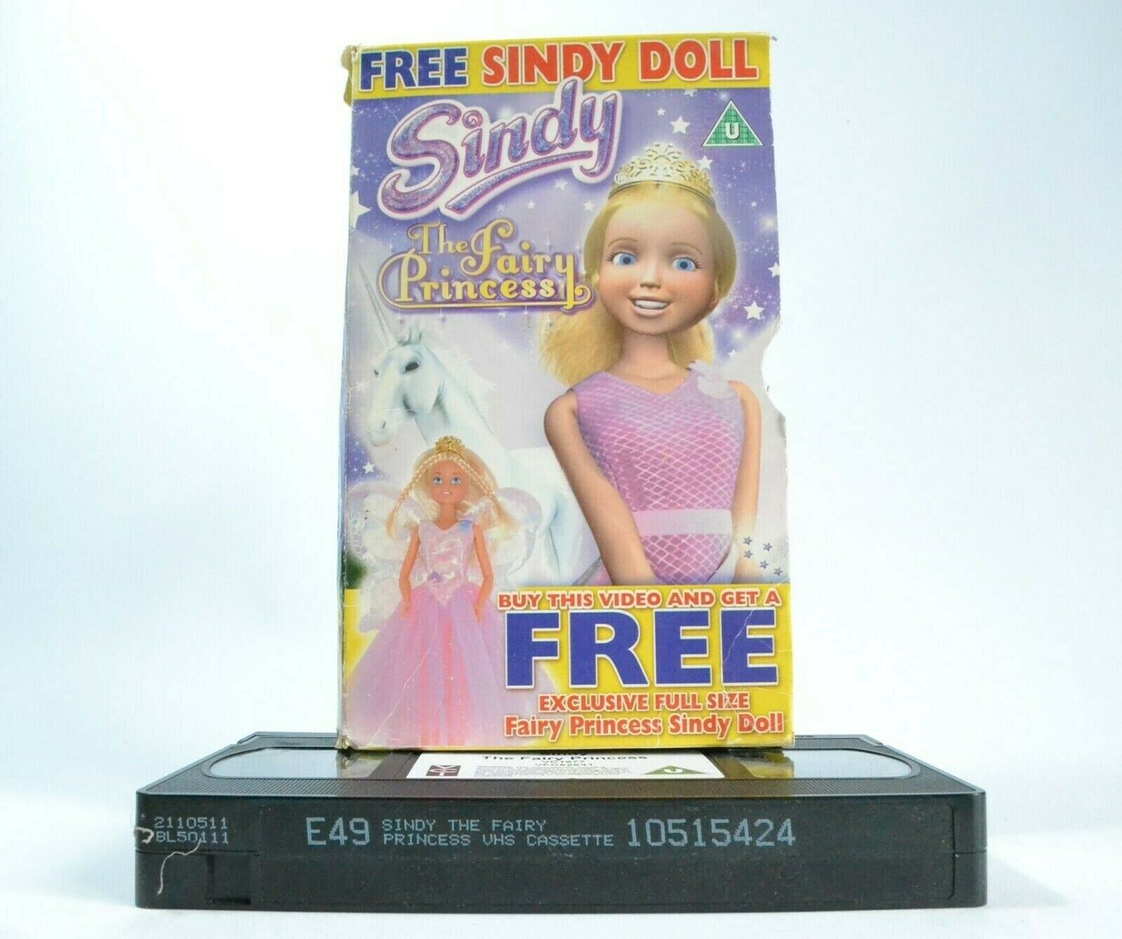 Sindy: The Fairy Princess -< Carton Box >- Animated Fantasy - Children's - VHS-