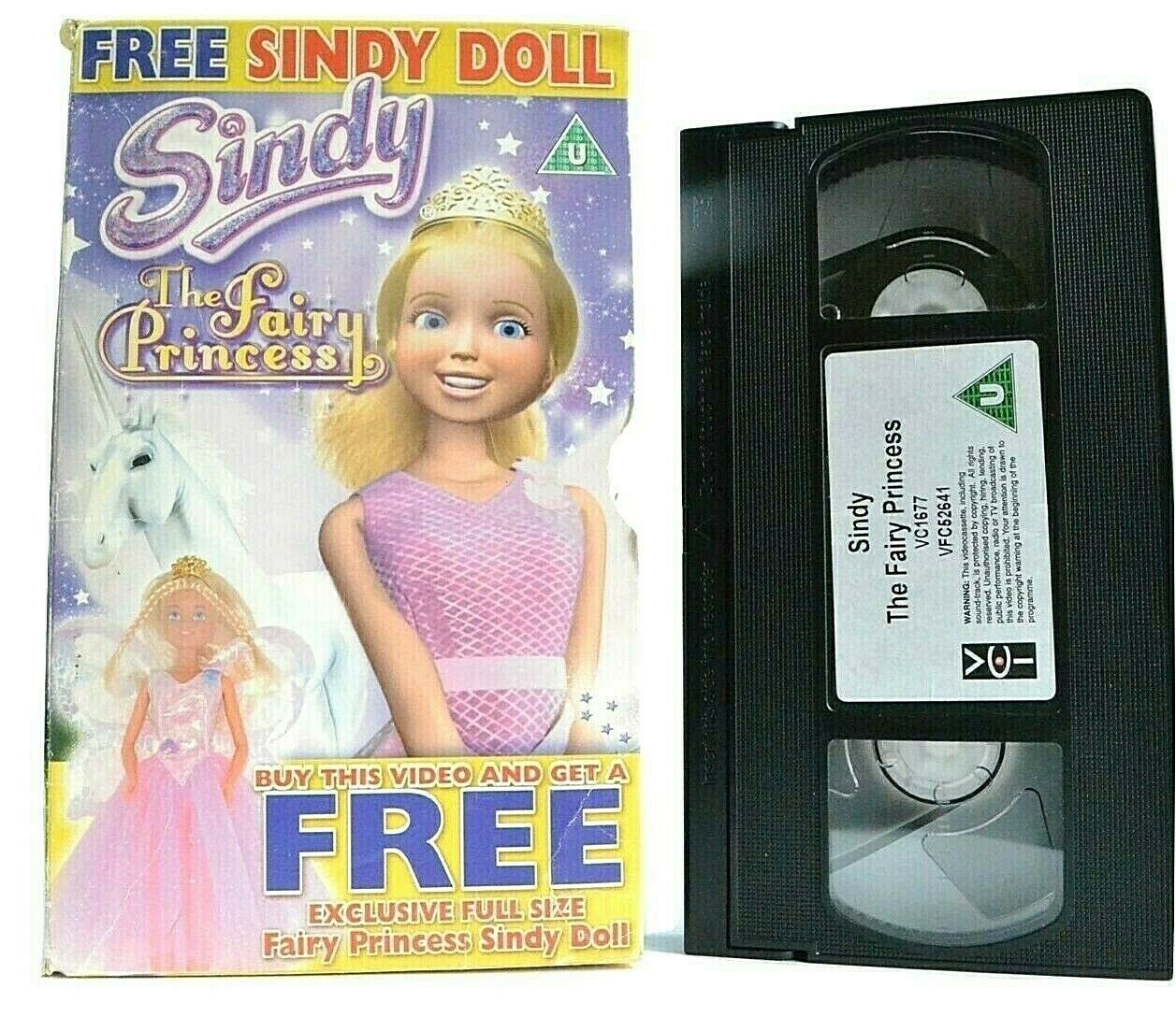 Sindy: The Fairy Princess -< Carton Box >- Animated Fantasy - Children's - VHS-