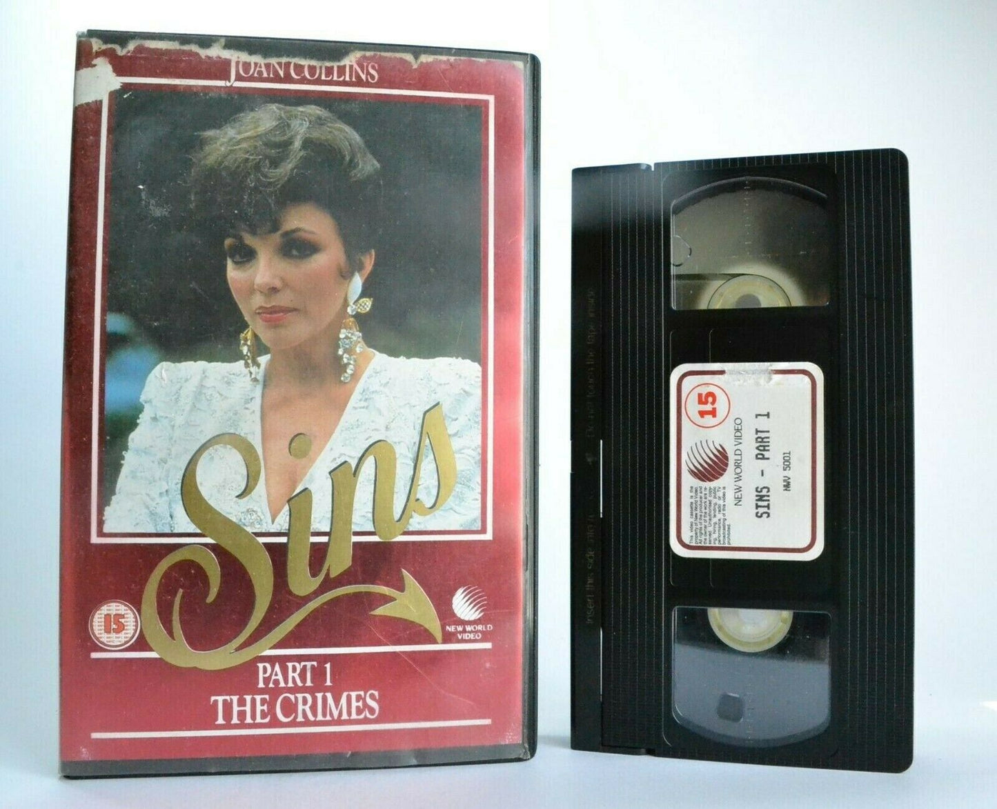 Sins, Part 1: The Crimes - Based On Judith Gould Novel - Joan Collins - Pal VHS-