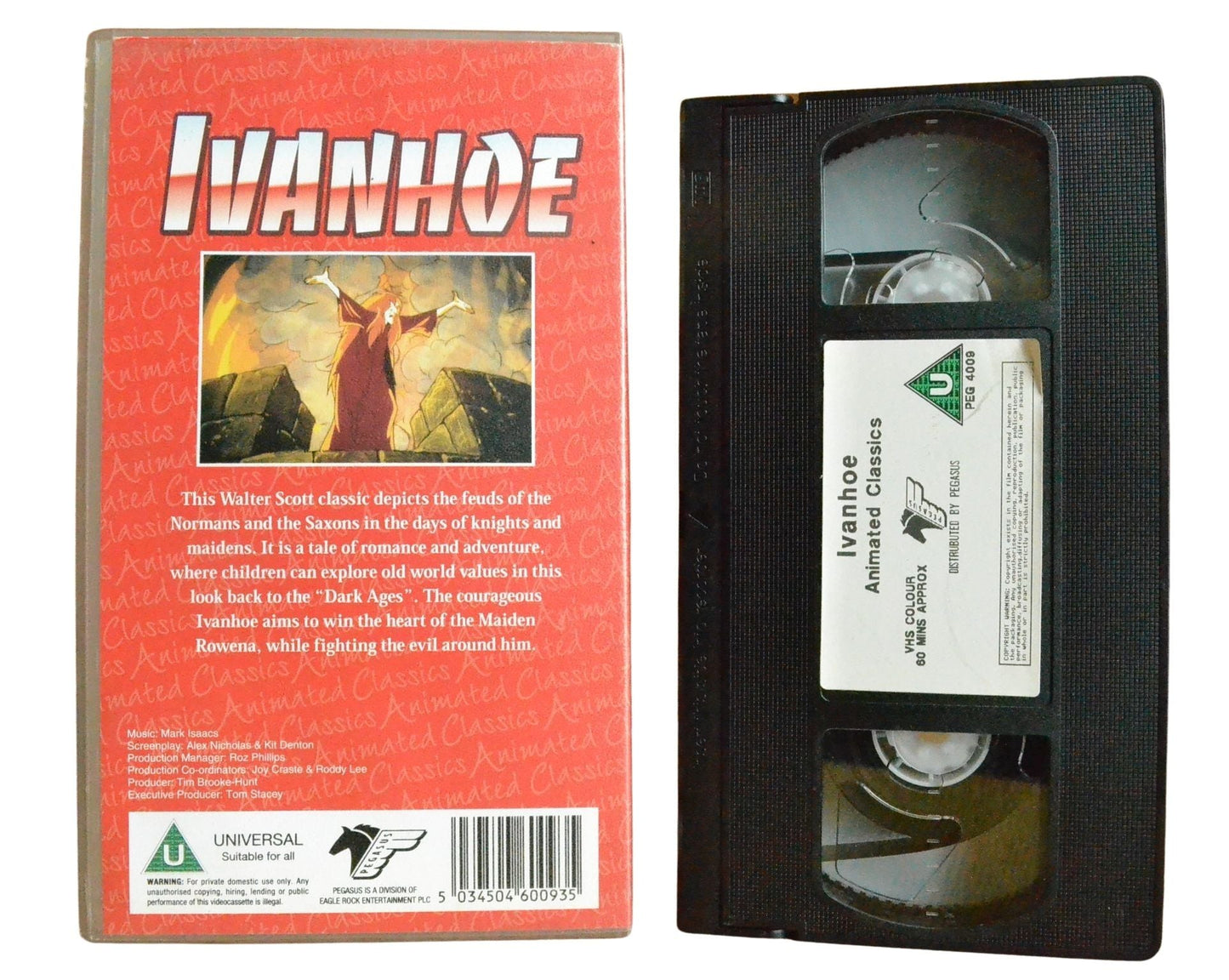 Sir Walter Scott's: Ivanhoe - Children’s - Pal VHS-