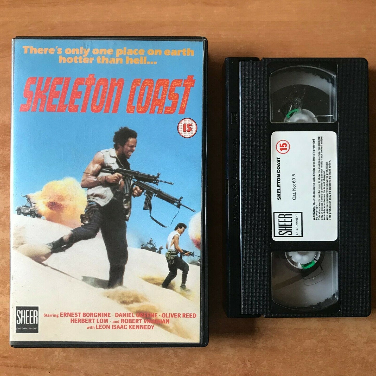 Skeleton Coast (1988): Angola Civil War - Action [Large Box] Oliver Reed - VHS-