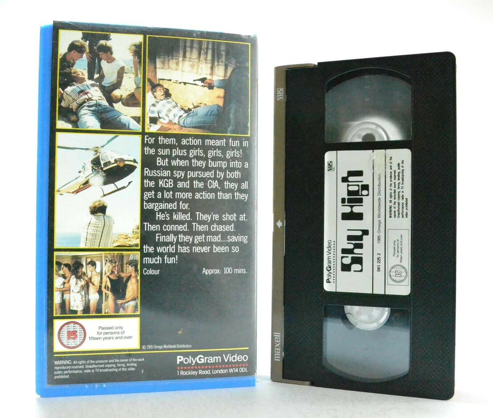 Sky High: (1985) Daniel Hirsch/Nico Mastorakis - Drug Adventure - Polygram VHS-