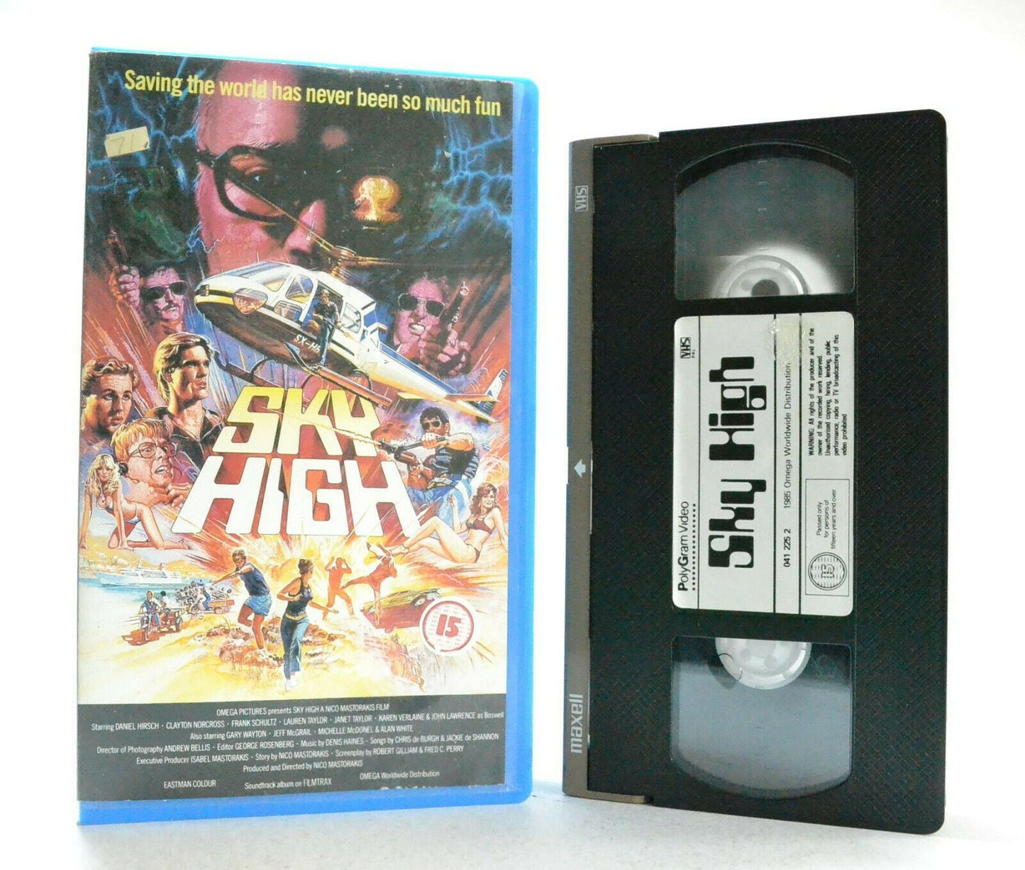 Sky High: (1985) Daniel Hirsch/Nico Mastorakis - Drug Adventure - Polygram VHS-