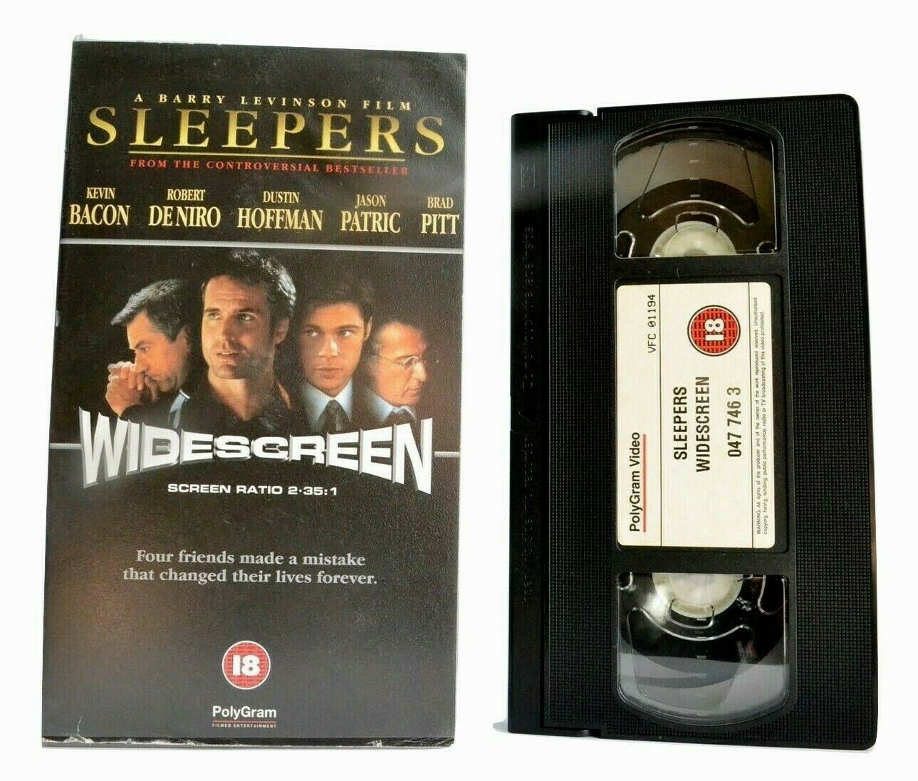 Sleepers (Widescreen): Lorenzo Carcaterra Novel -Deniro/Pitt/Bacon- Drama - VHS-