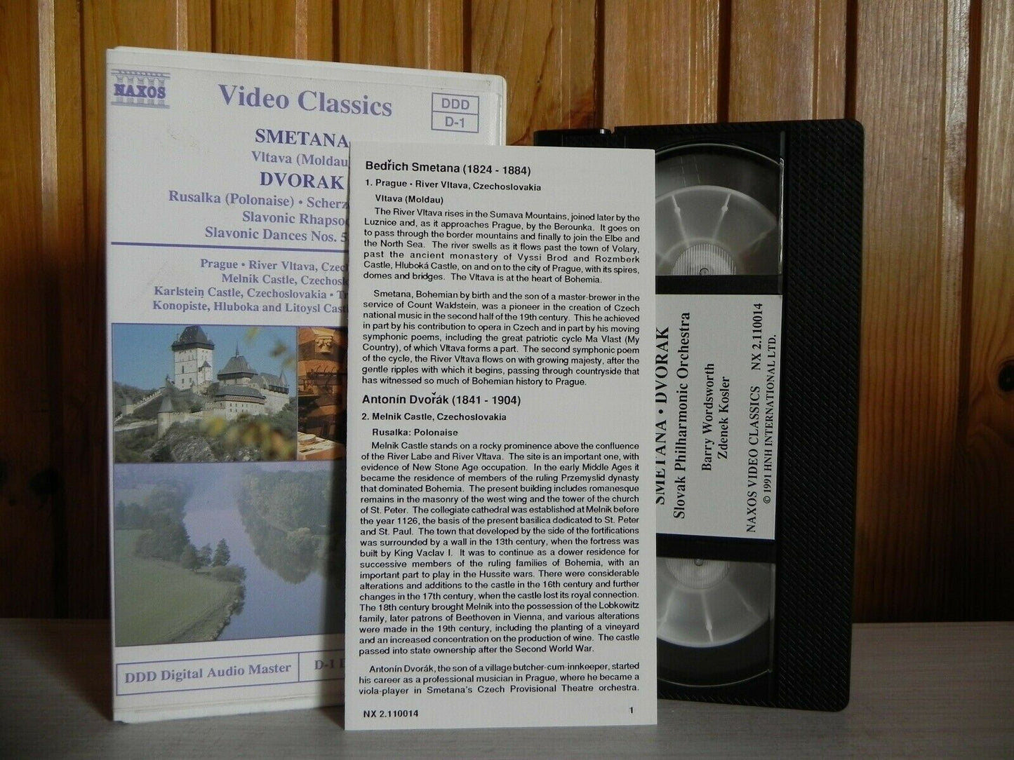 Smetana Dvorak - Palaces, Castles And Rivers In Czechoslovakia - Classics - VHS-