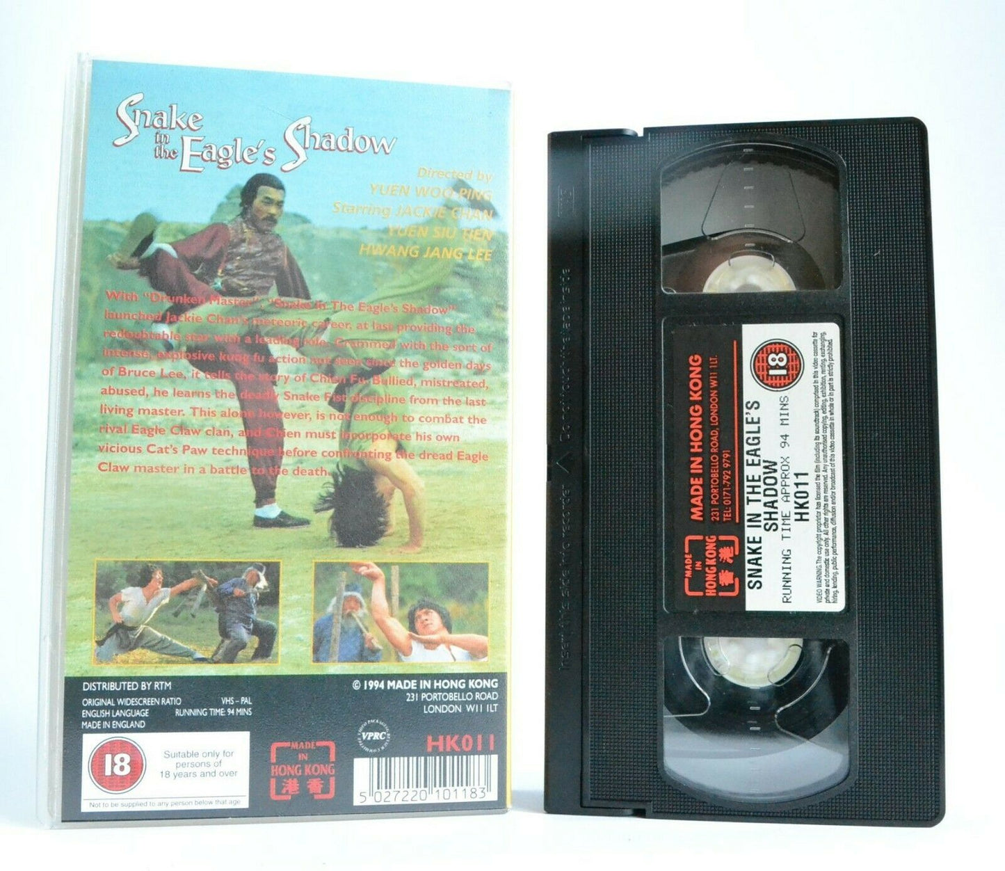 Snake Eagle's In The Shadow (1978):Widescreen - Martial Arts - Jackie Chan - VHS-