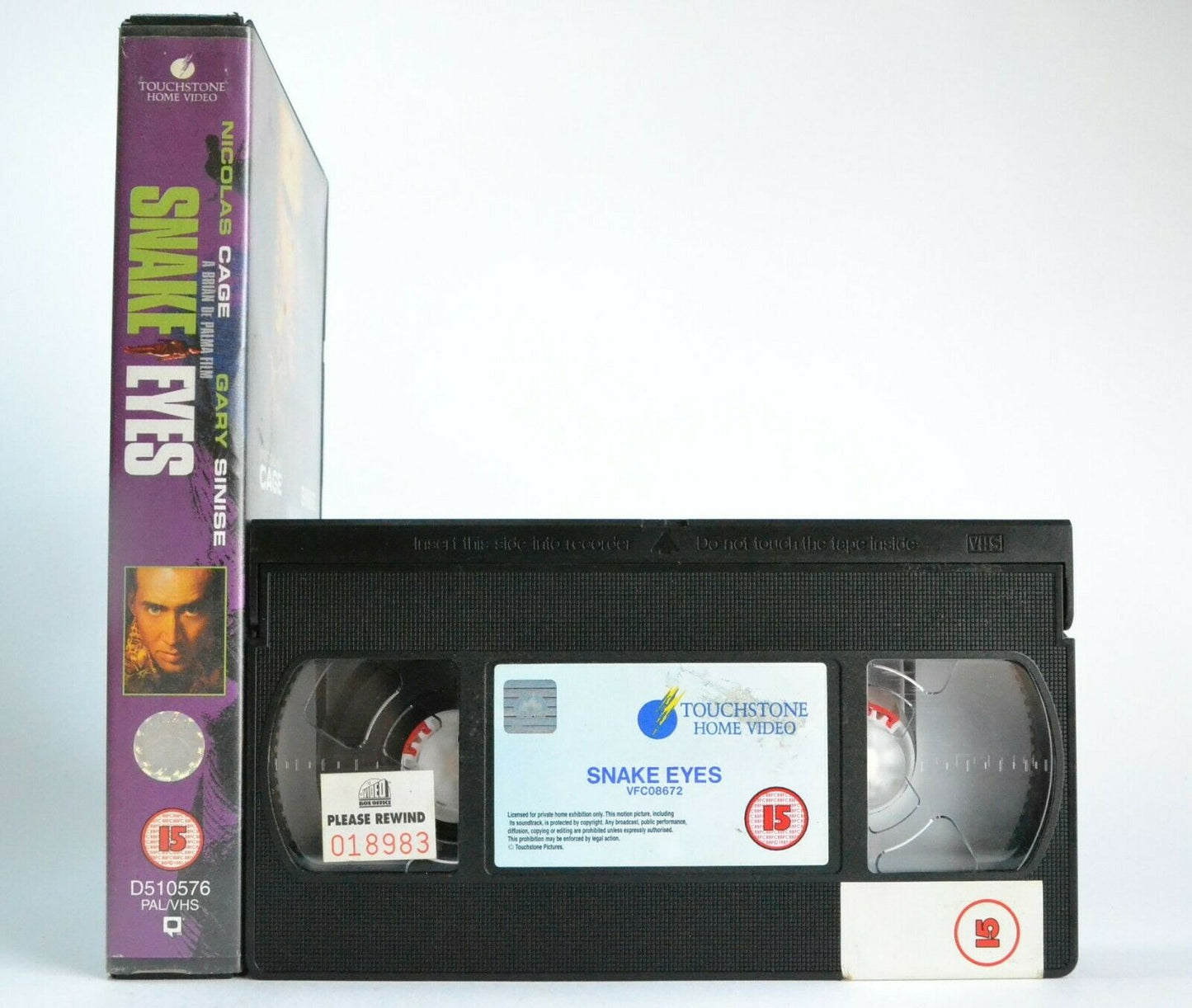 Snake Eyes: B.De Palma Film - Conspiracy Thriller - Large Box - N.Cage - Pal VHS-