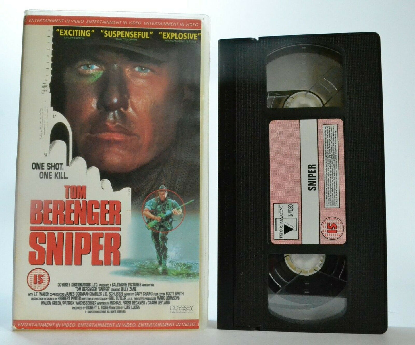 Sniper (1993): Sharp Shooters Action - Seek And Destroy - Tom Berenger - Pal VHS-