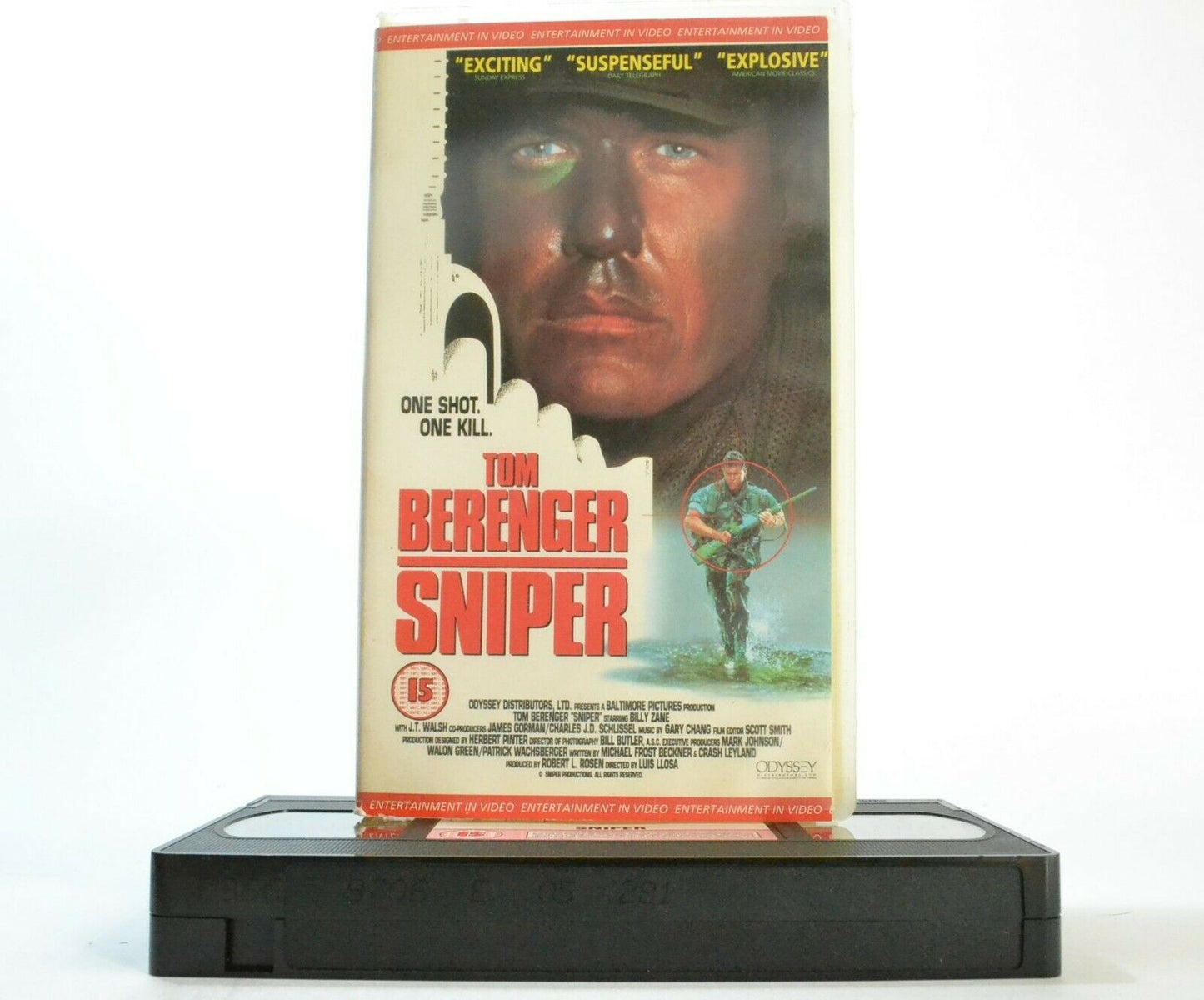 Sniper (1993): Sharp Shooters Action - Seek And Destroy - Tom Berenger - Pal VHS-