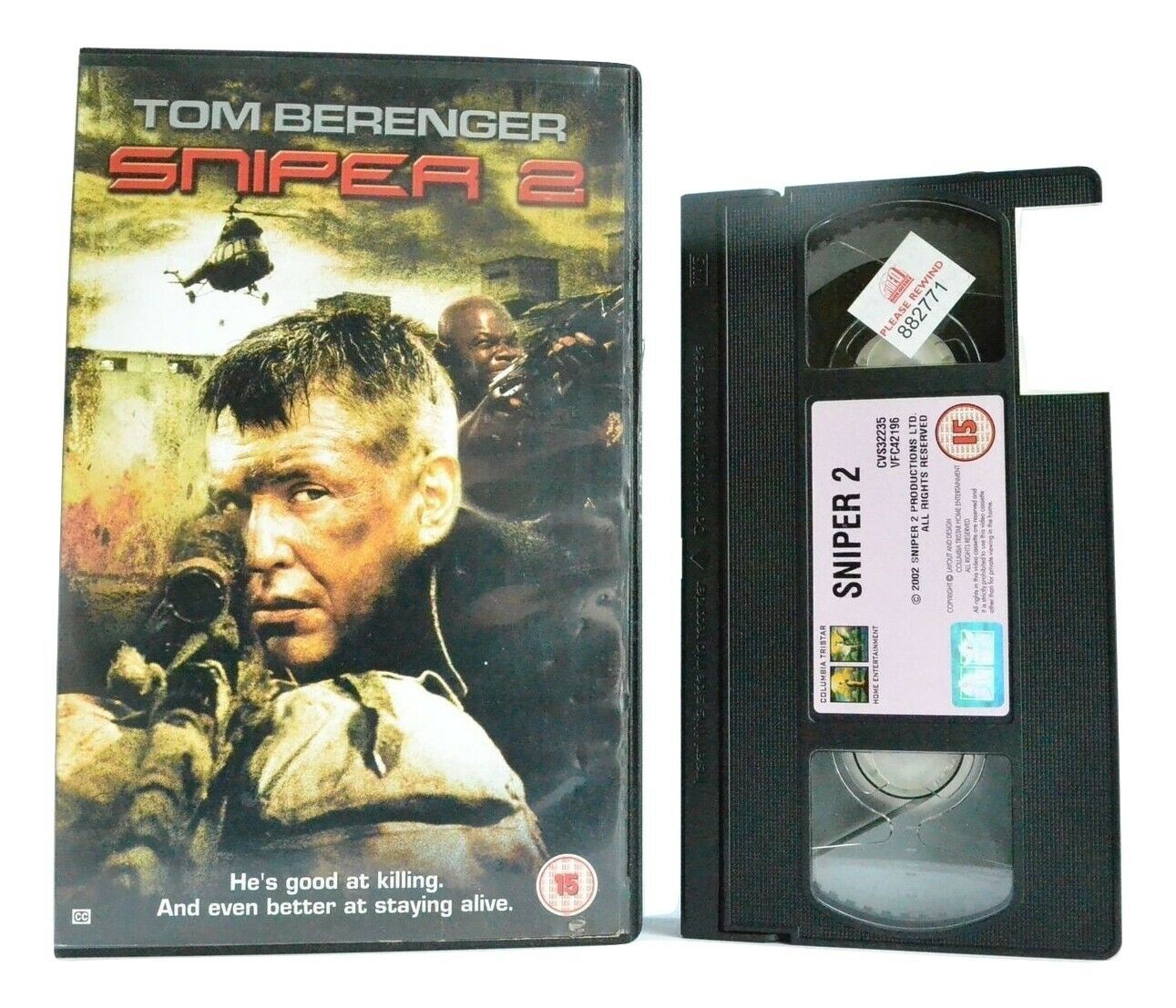 Sniper 2: Film By C.R.Baxley - Action (2003) - Large Box - Tom Berenger - VHS-