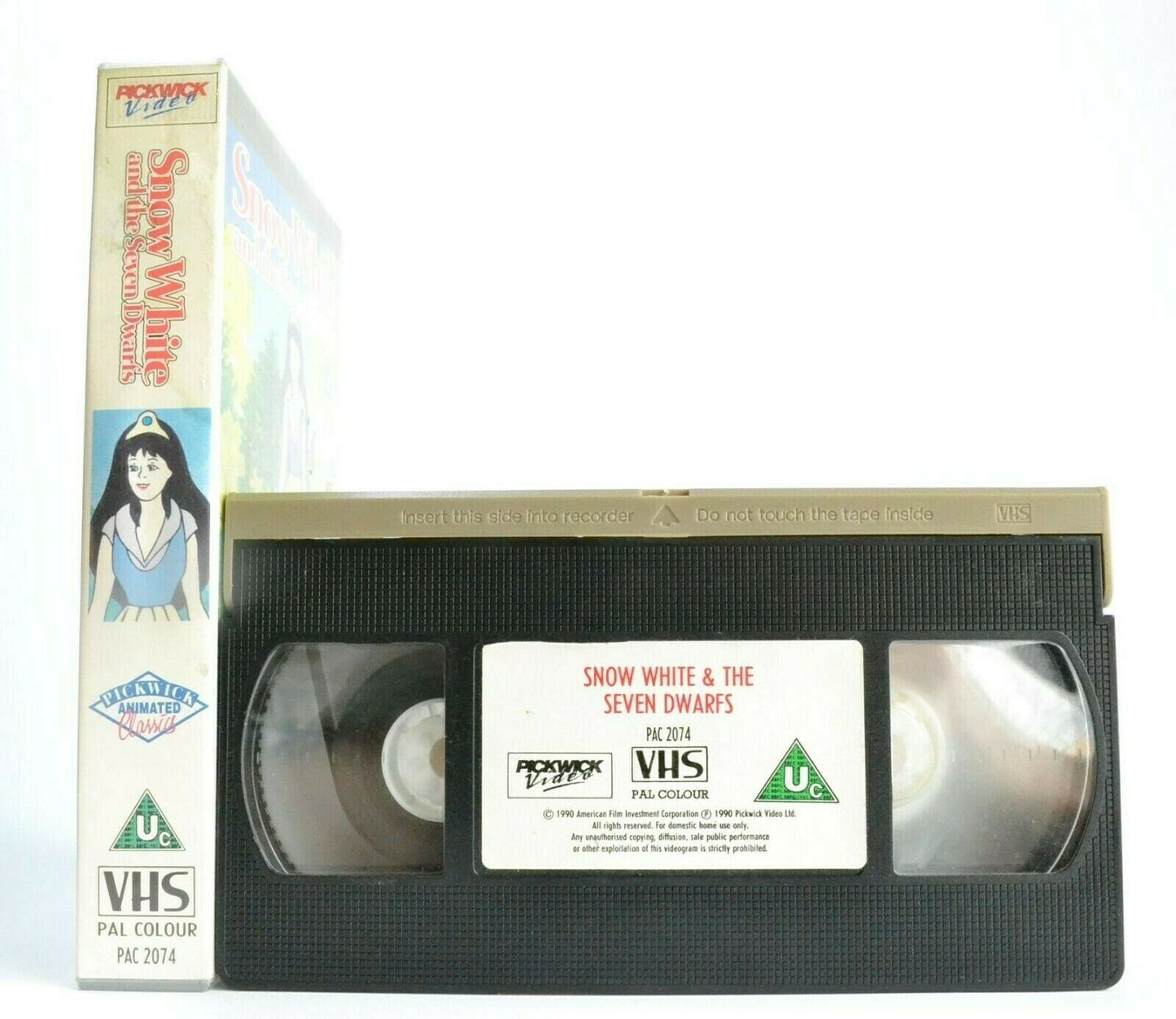 Snow White And The Seven Dwarfs (1990): Animated Classic - Children's - Pal VHS-