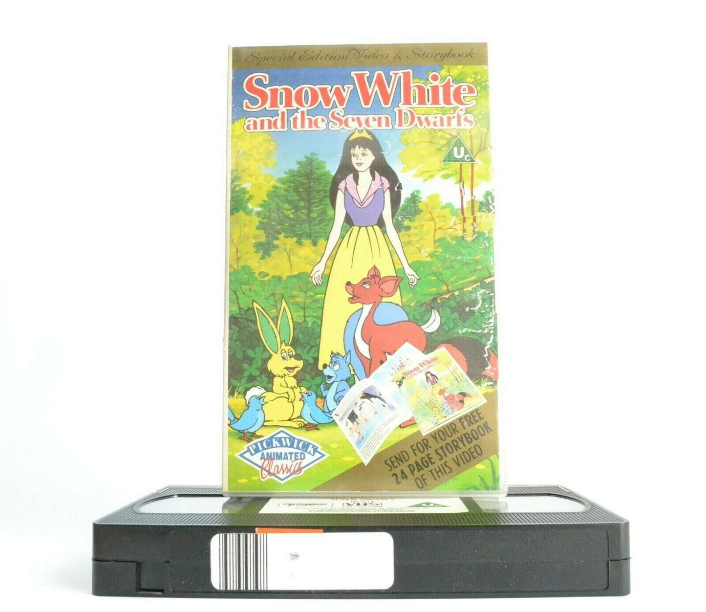 Snow White And The Seven Dwarfs (1990): Animated Classic - Children's - Pal VHS-