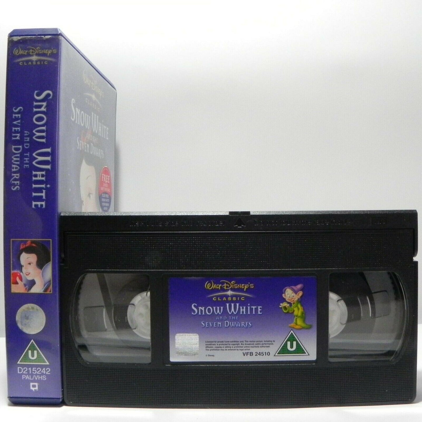 Snow White And The Seven Dwarfs - Disney Classic - Animated - Children's - VHS-