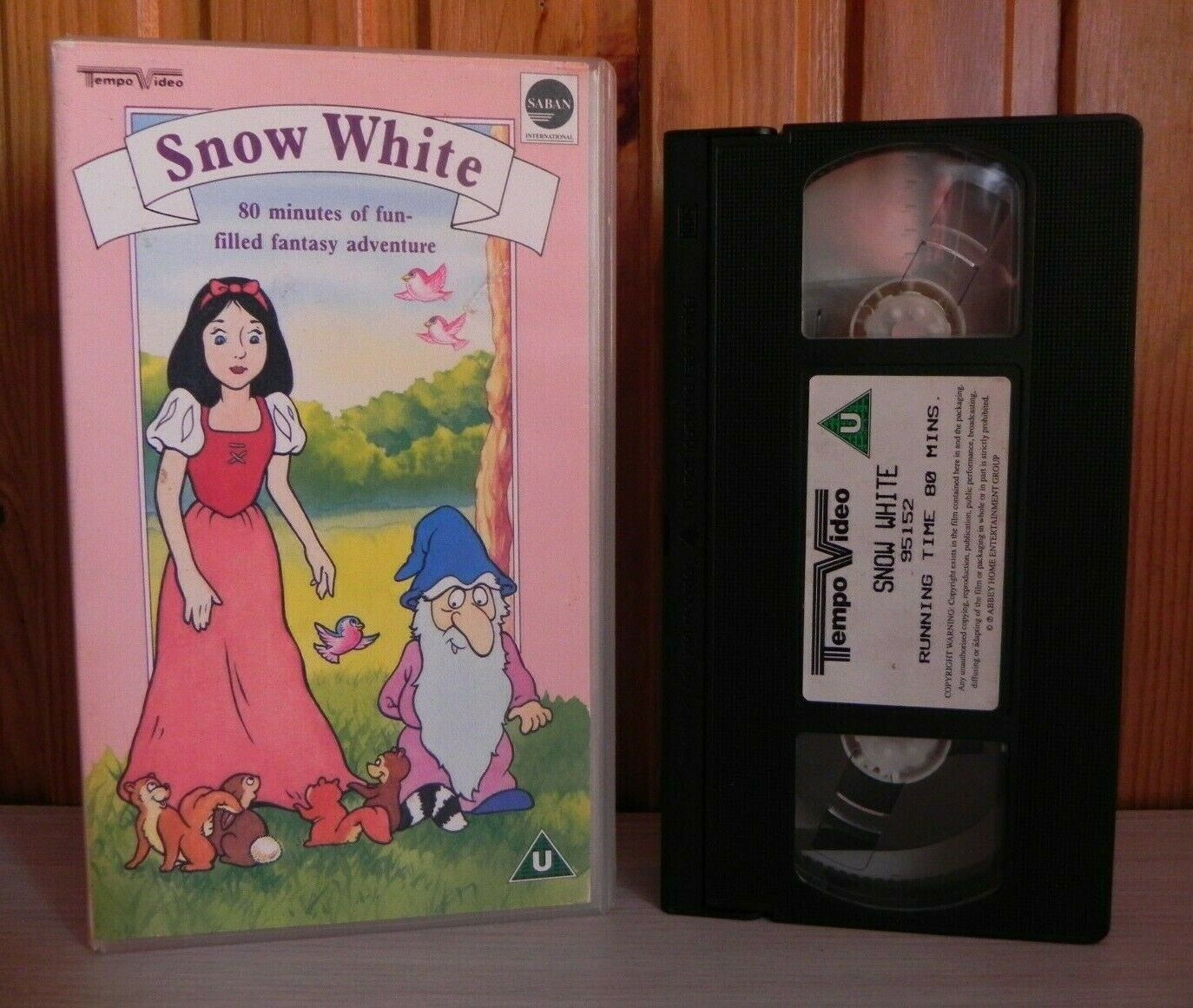 Snow White: Based On Grimm Brothers Fairy Tale - Animated - Kids - Pal VHS-