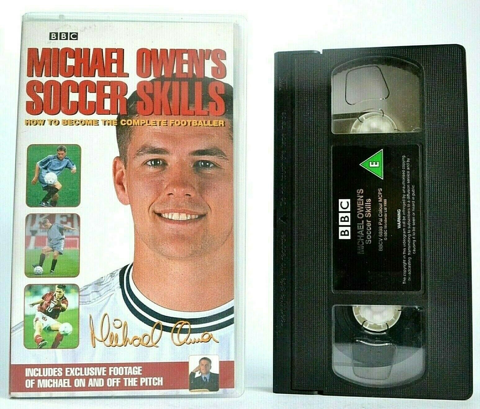 Soccer Skills: By Michael Owen - Educational - Key Steps - Football - Pal VHS-