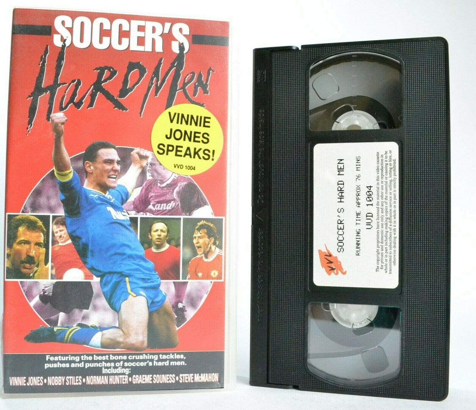 Soccer's Hard Men - Vinnie Jones - Norman Hunter - Peter Storey - Sports - VHS-