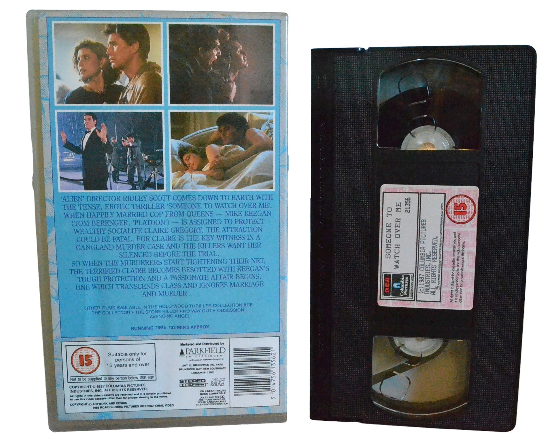 Someone To Watch Over Me - Tom Berenger & Mimi Rogers - The Hollywood Thriller Collection - Action - Pal - VHS-