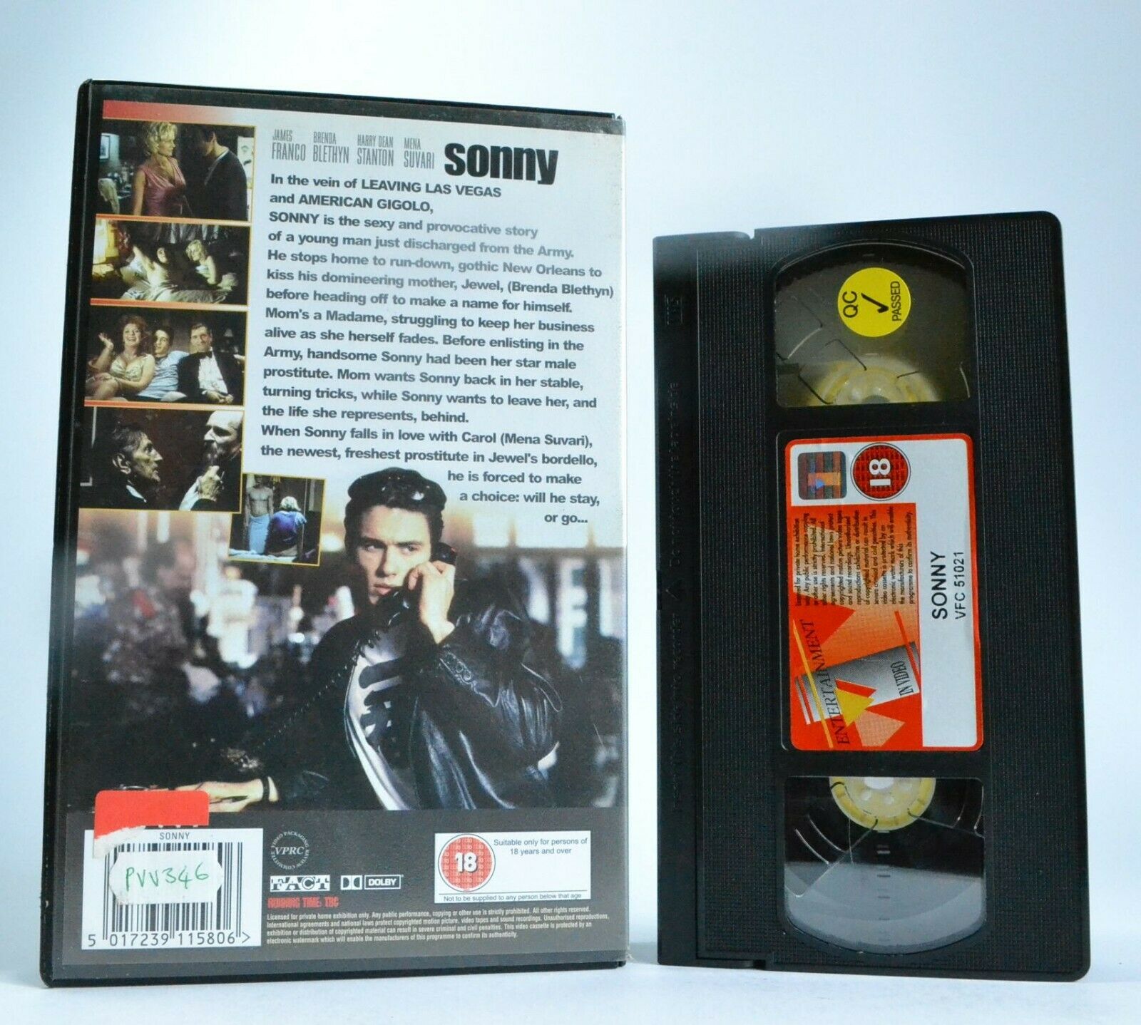 Sonny: Film By Nicolas Cage - Crime Drama - Large Box - James Franco - Pal VHS-