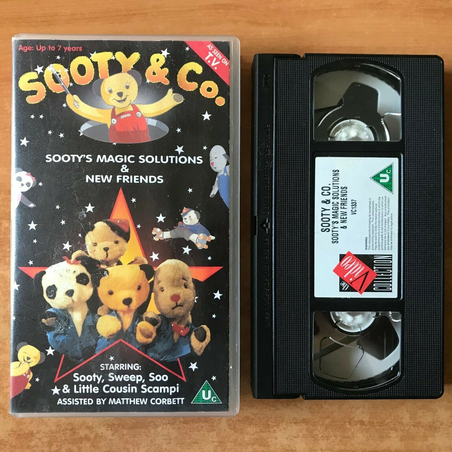 Sooty & Co: Sooty's Magic Solution [Matthew Corbett]; Sweep - Children's - Pal VHS-