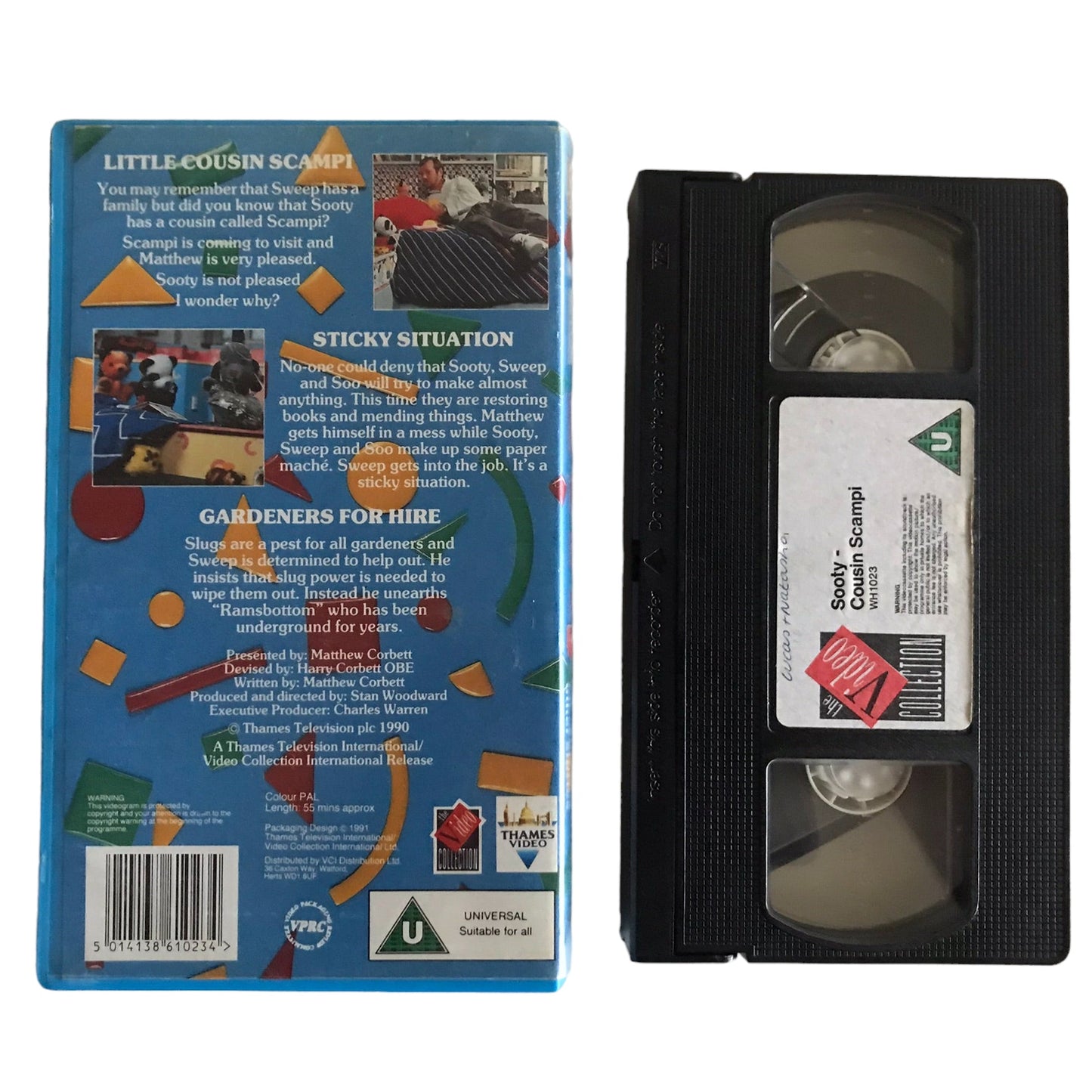 Sooty - Cousin Scampi - Matthew Corbett - Thames/Video Collection - Kids - Pal - VHS-