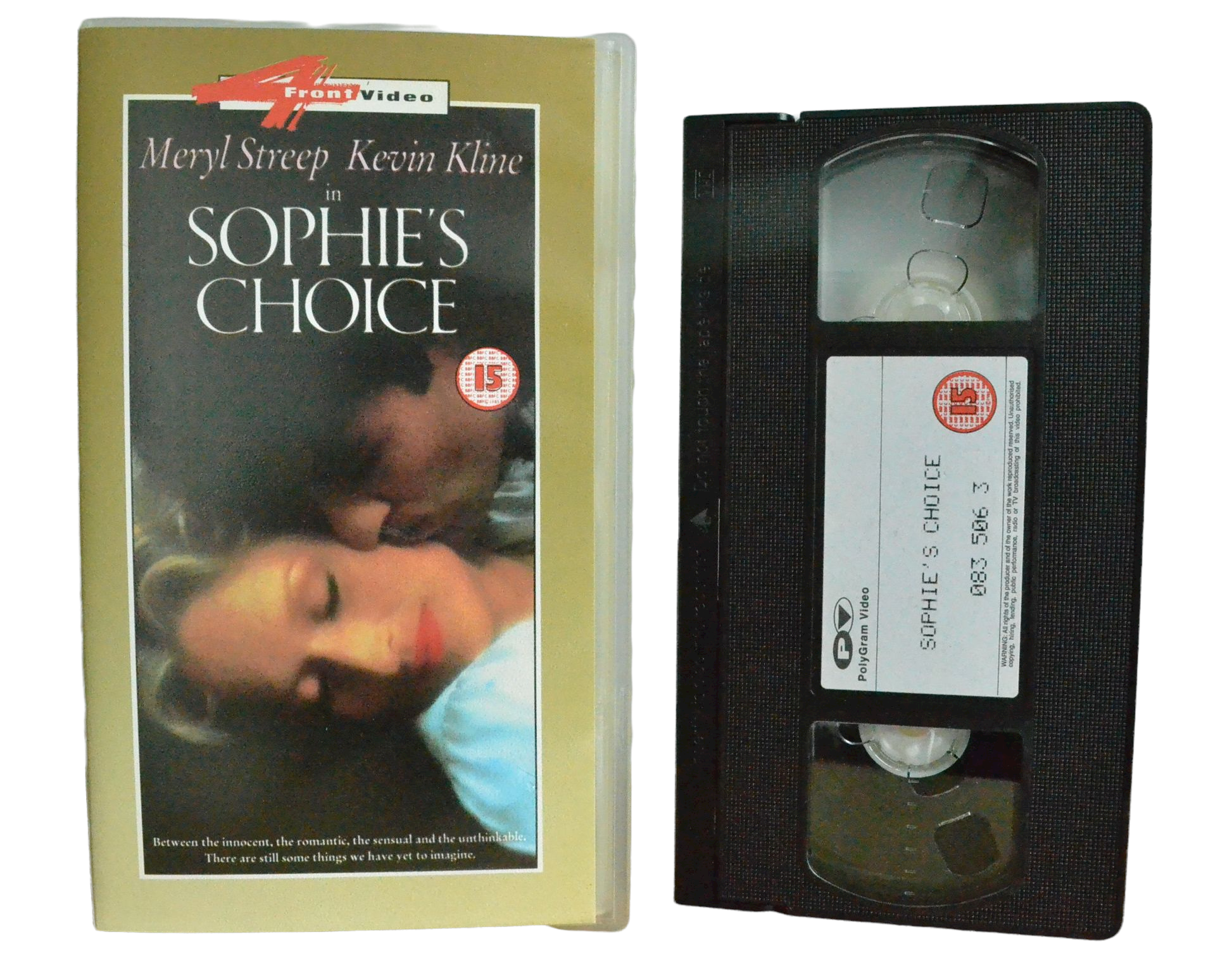 Sophie's Choice - Meryl Streep - 4Front Video - Vintage - Pal VHS-