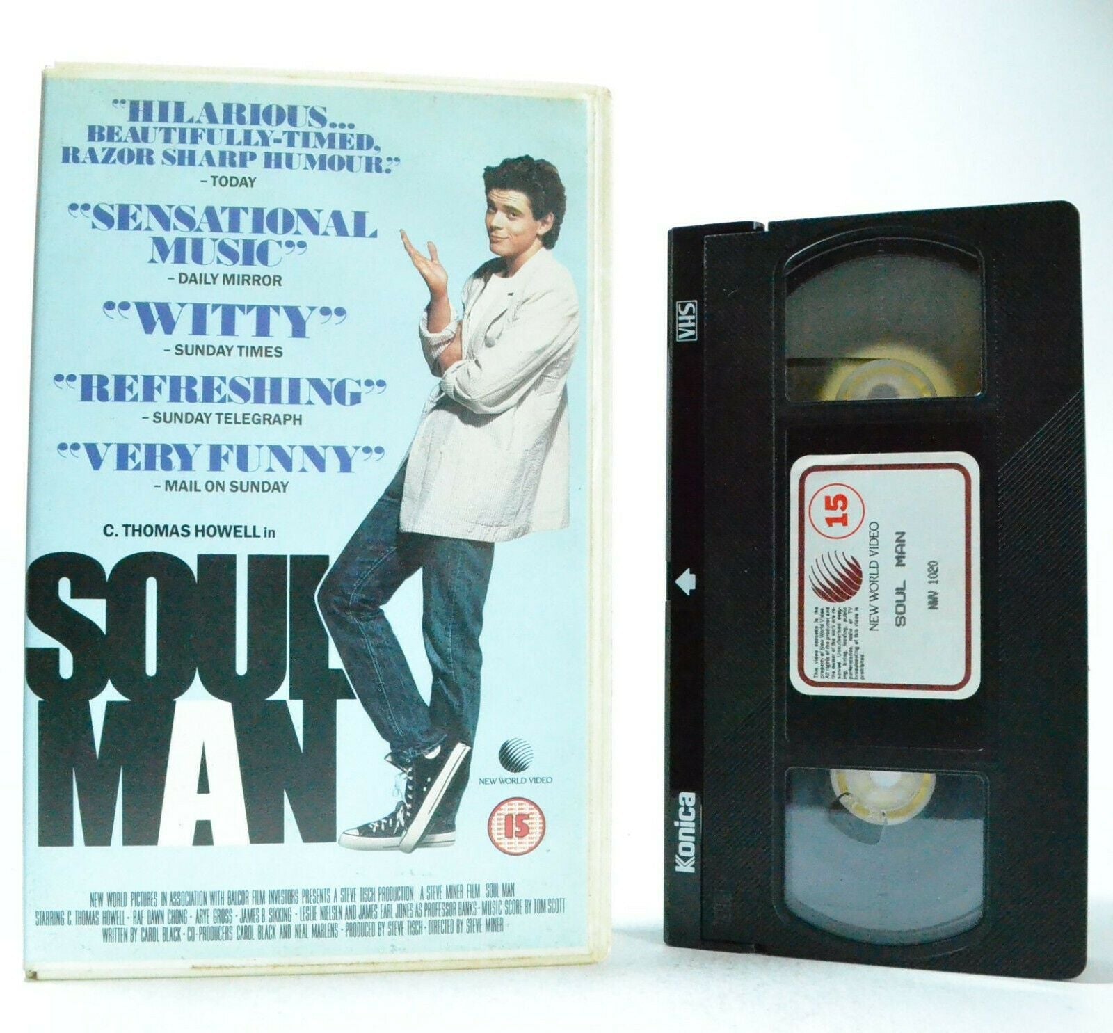 Soul Man: New World Video (1986) - Comedy - Large Box - Thomas Howell - Pal VHS-