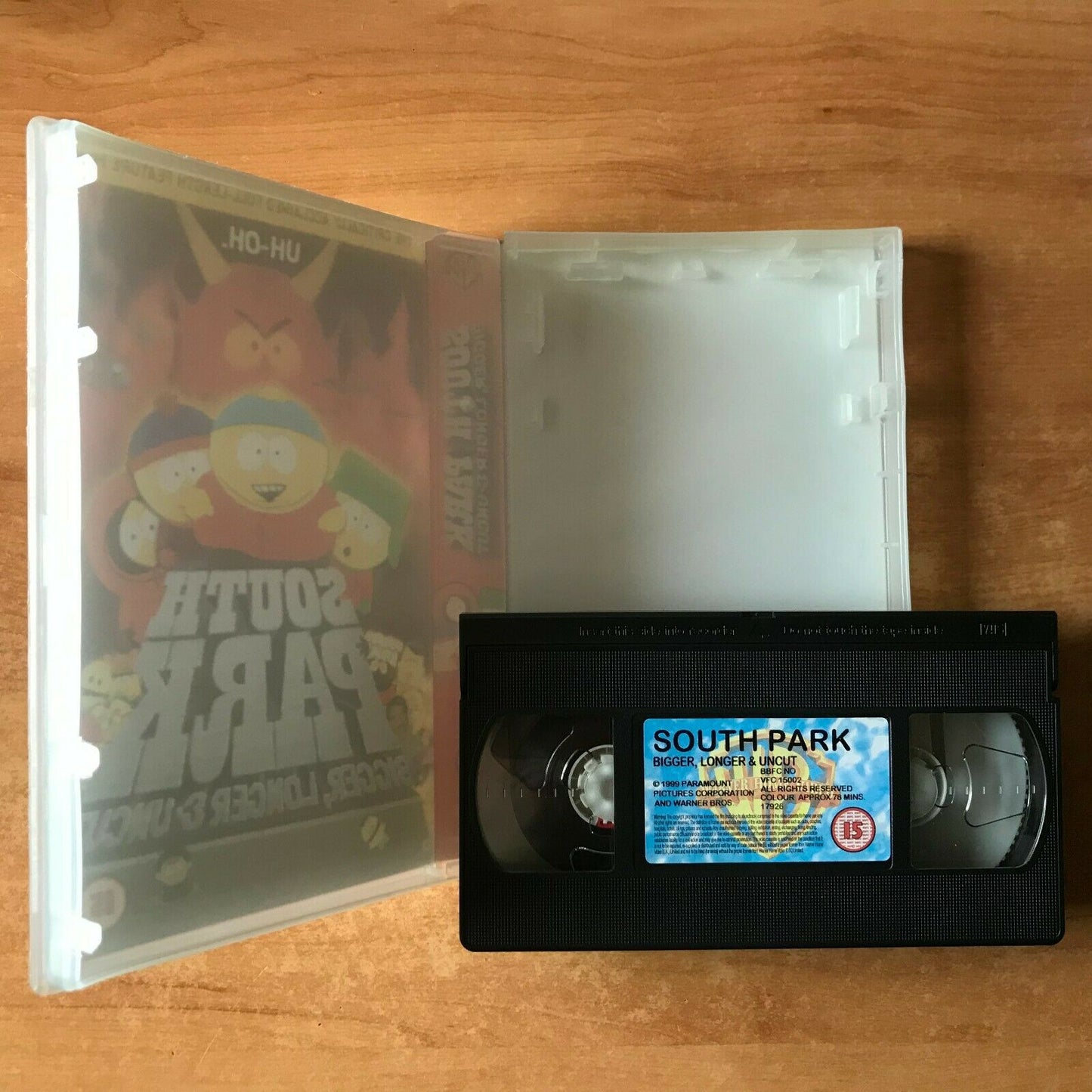 South Park: Bigger, Longer & Uncut; [Large Box] Rental - Animated Comedy - VHS-