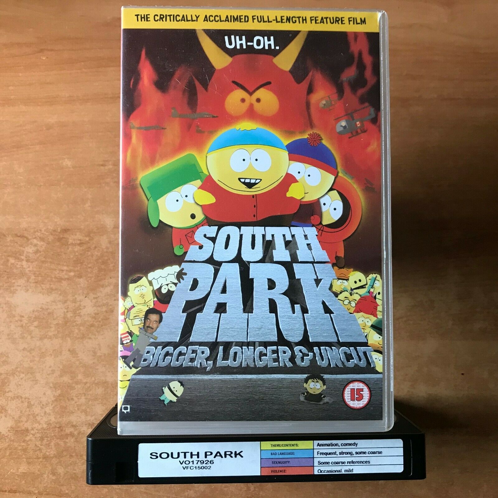 South Park: Bigger, Longer & Uncut; [Large Box] Rental - Animated Comedy - VHS-