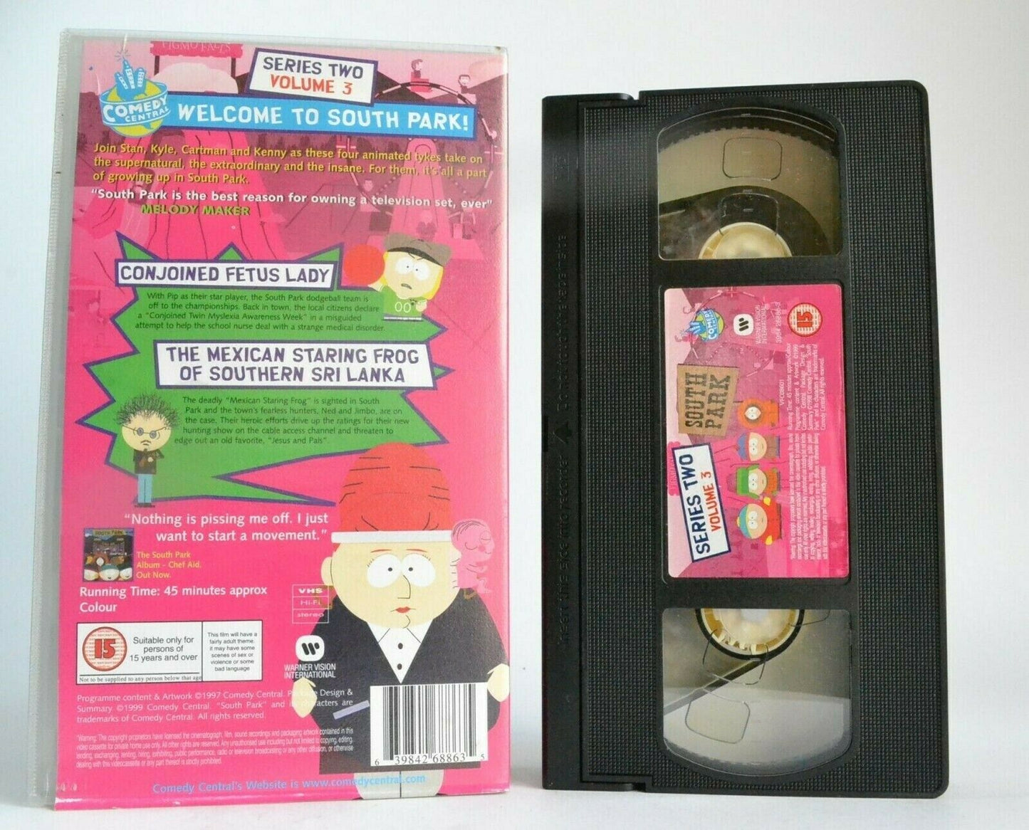 South Park: Conjoined Fetus Lady - Series 2/Vol.3 - Adult Animated Comedy - VHS-