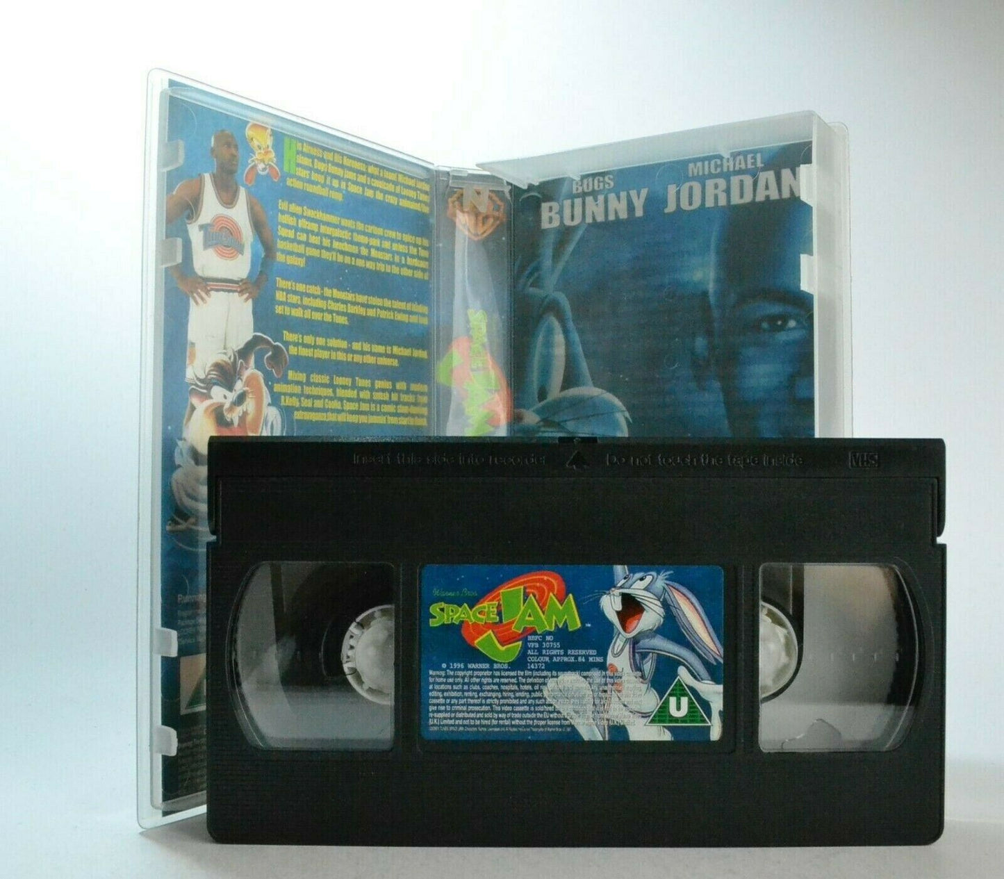 Space Jam: Animated Sports Comedy - Bugs Bunny/Michael Jordan - Children's VHS-