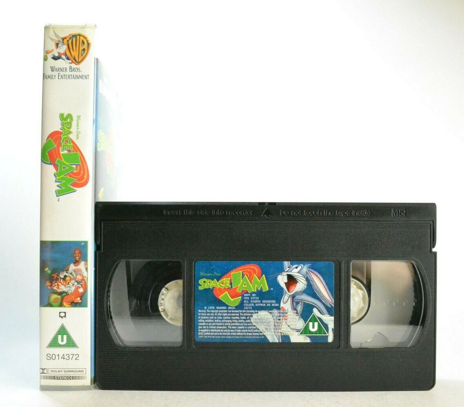 Space Jam: Animated Sports Comedy - Bugs Bunny/Michael Jordan - Children's VHS-