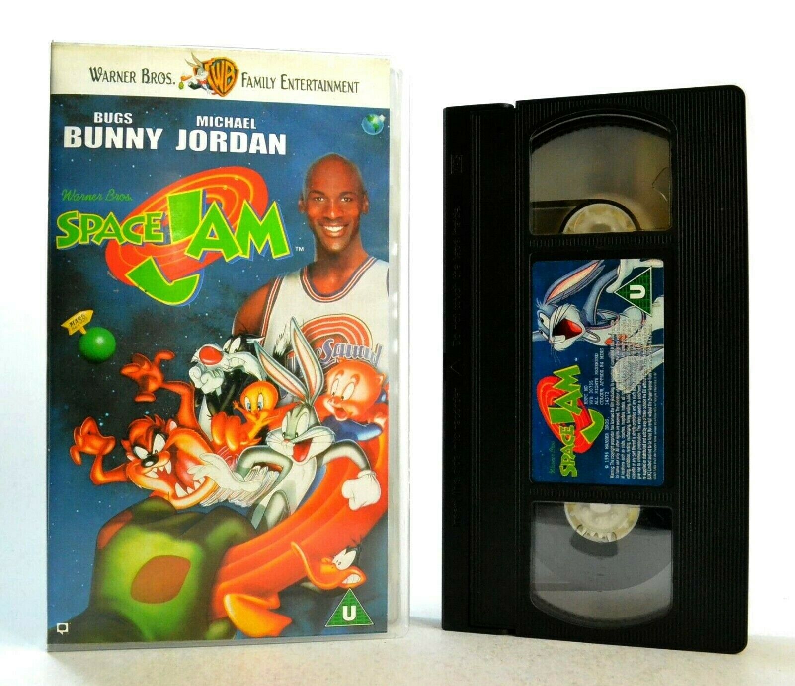 Space Jam: Animated Sports Comedy - Bugs Bunny/Michael Jordan - Children's VHS-