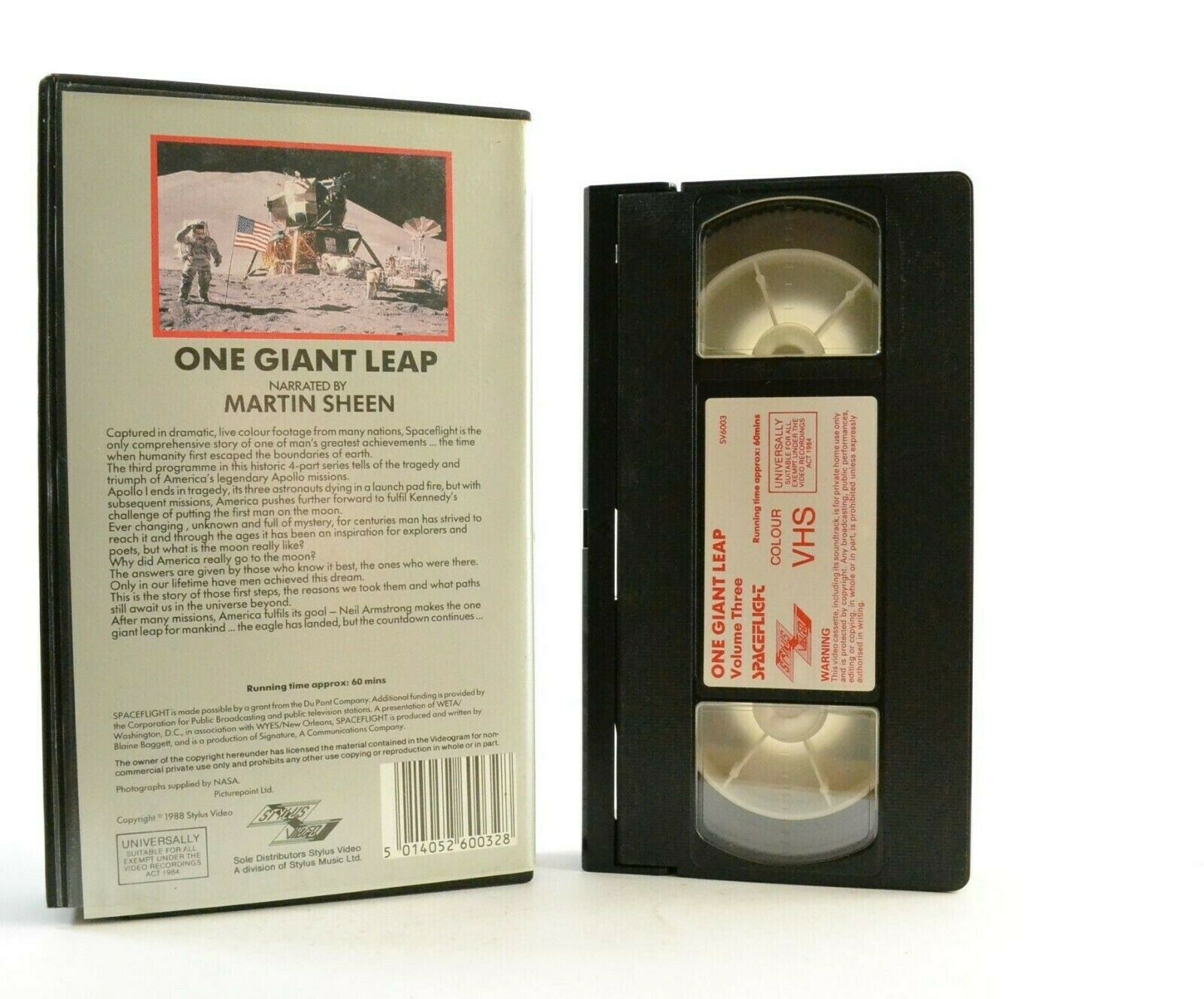 Spaceflight, Vol.Three: One Giant Leap - Introduced By Martin Sheen - Pal VHS-