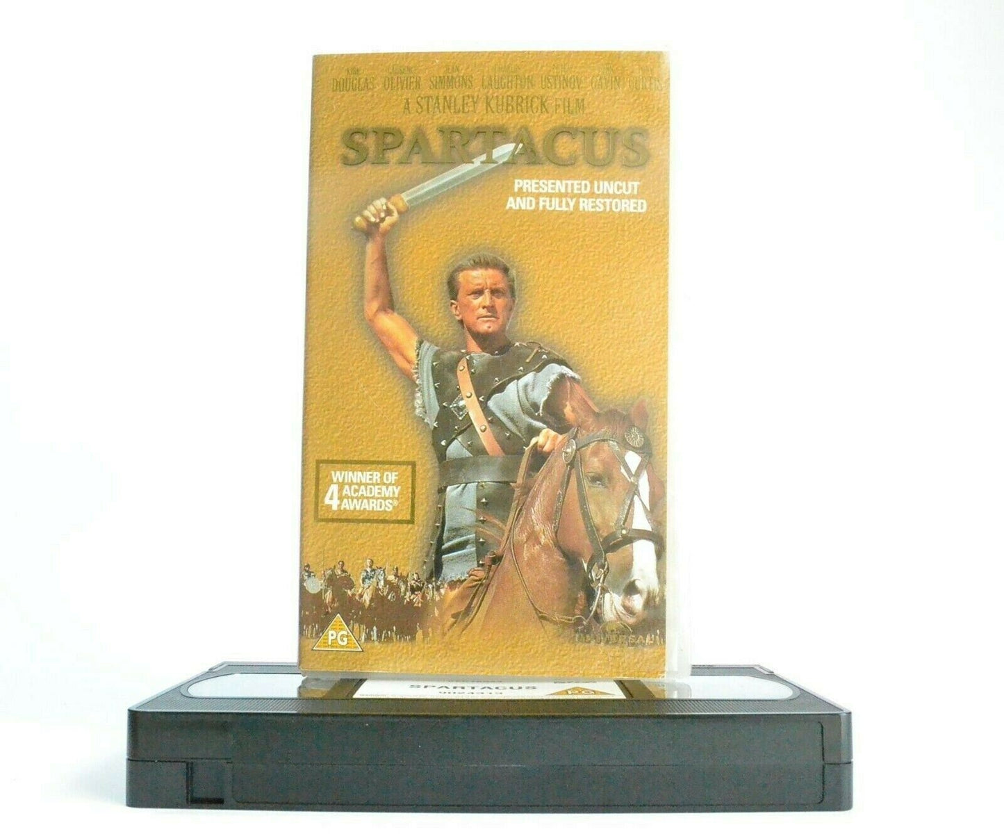 Spartacus: Uncut And Fully Restored - Stanley Kubrick Film - Kirk Douglas - VHS-