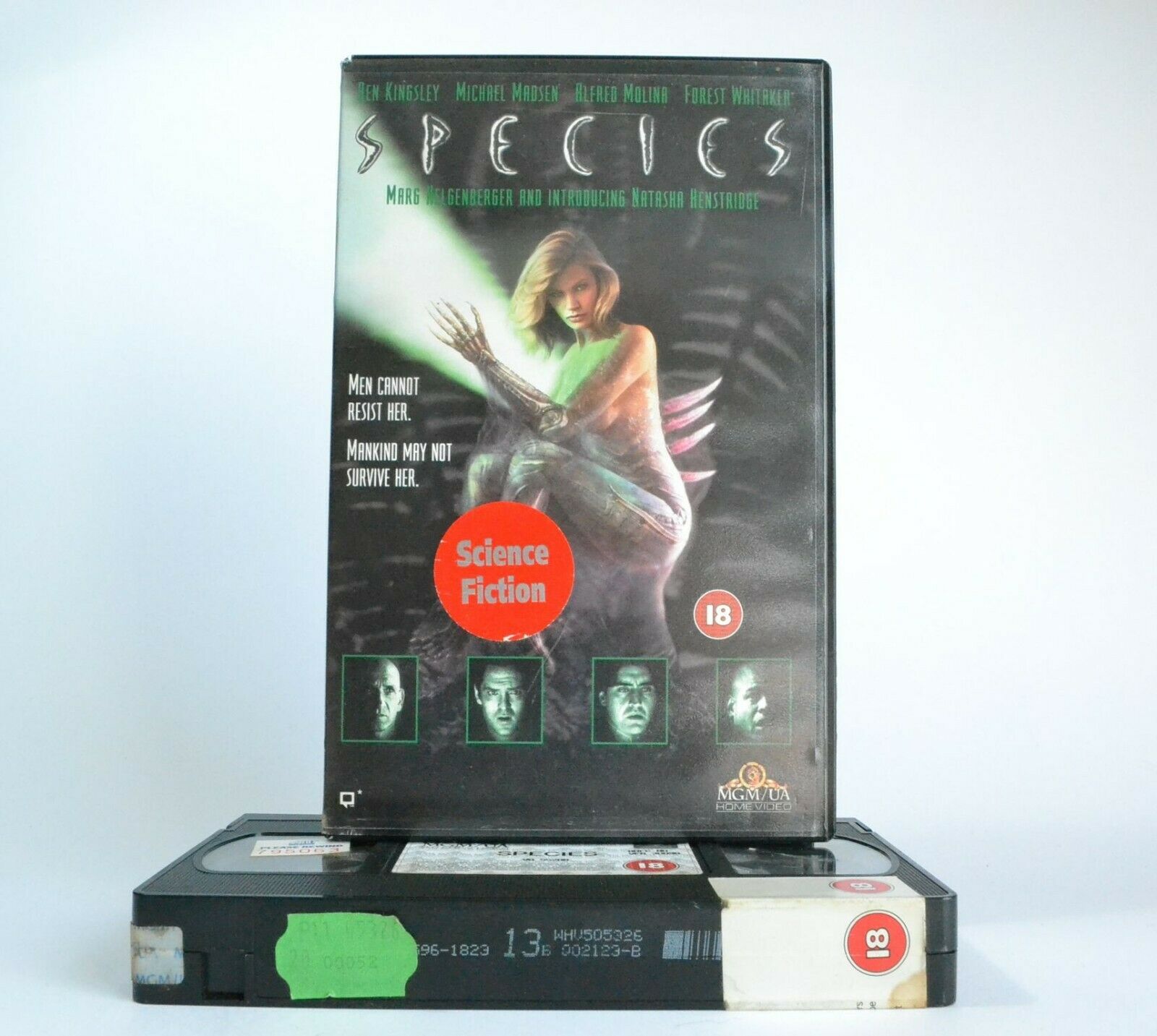 Species (1996): Extraterrestrial-Human Hybrid - Sci-Fi - Ben Kingsley - Pal VHS-