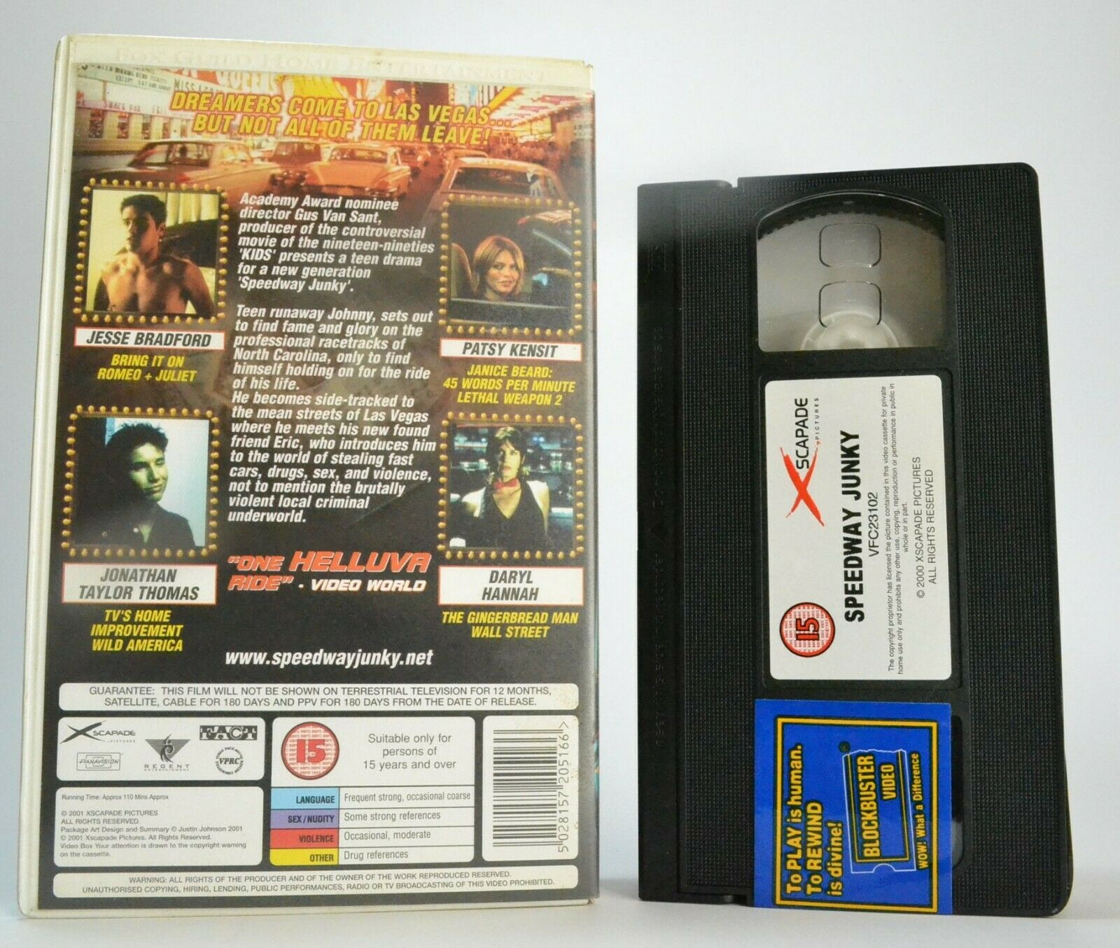 Speedway Junky (2001): Stock Car Racing Drama - Large Box - Daryl Hannah - VHS-